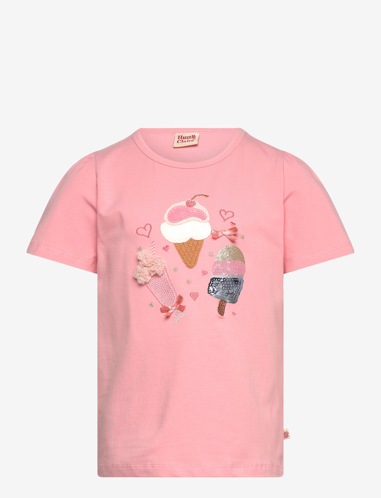Hust & Claire - HCAlma Ice cream - kortærmede t-shirts - shell - 0