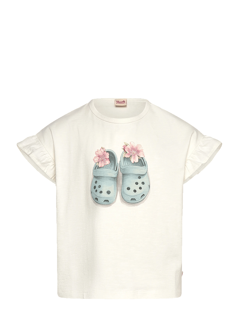 Hust & Claire - HCAlma Sandals - lühikeste varrukatega t-särgid - ivory - 0