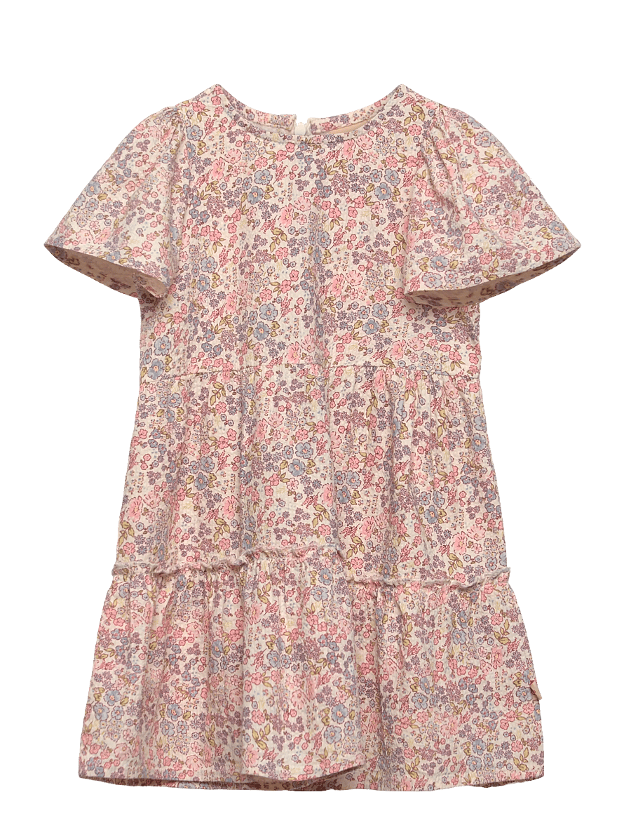 Hust & Claire - HCKaroline Ditsy Flower - short-sleeved baby dresses - ivory - 0