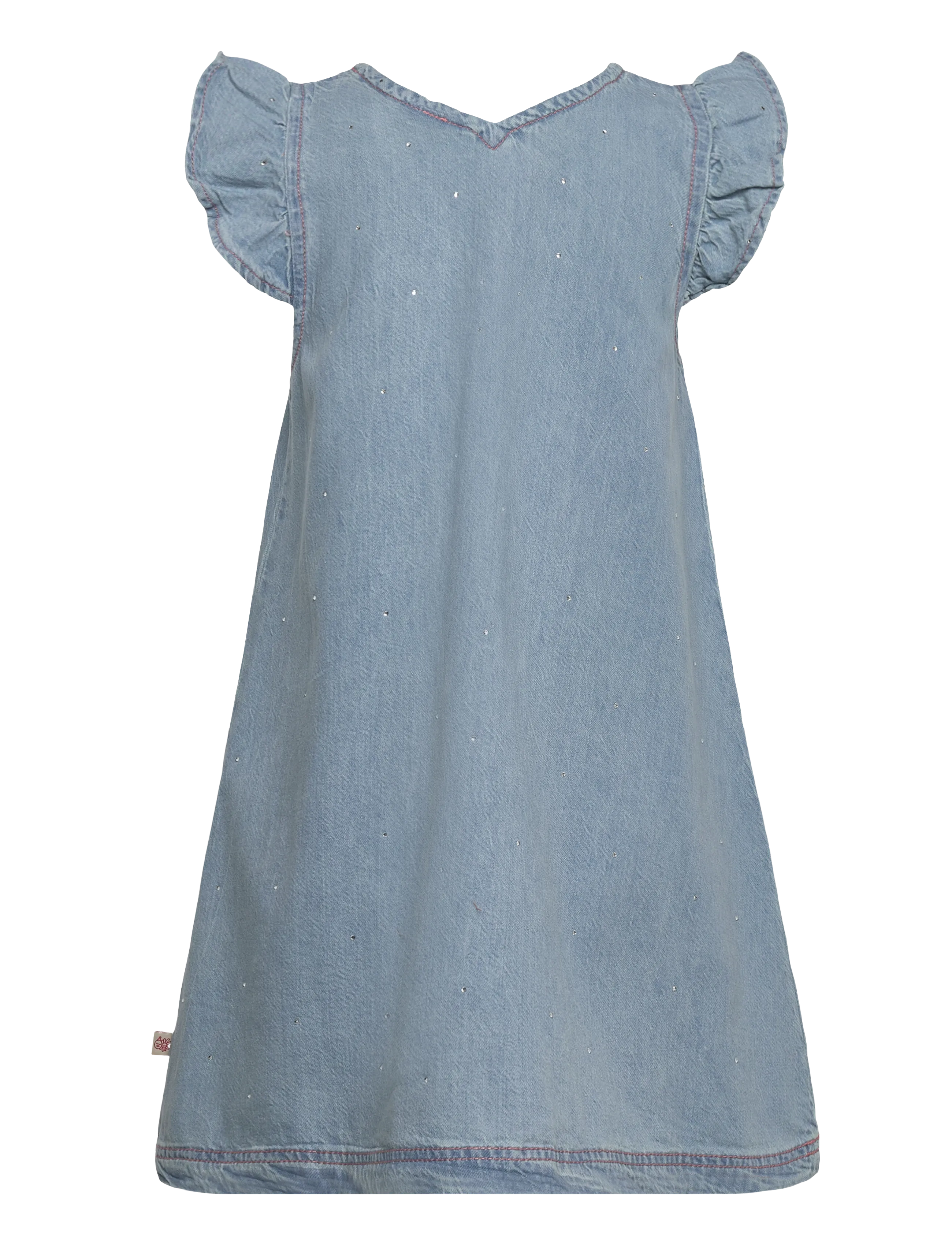 Hust & Claire - HCKaroline Sparkling - kortærmede babykjoler - blue denim - 1