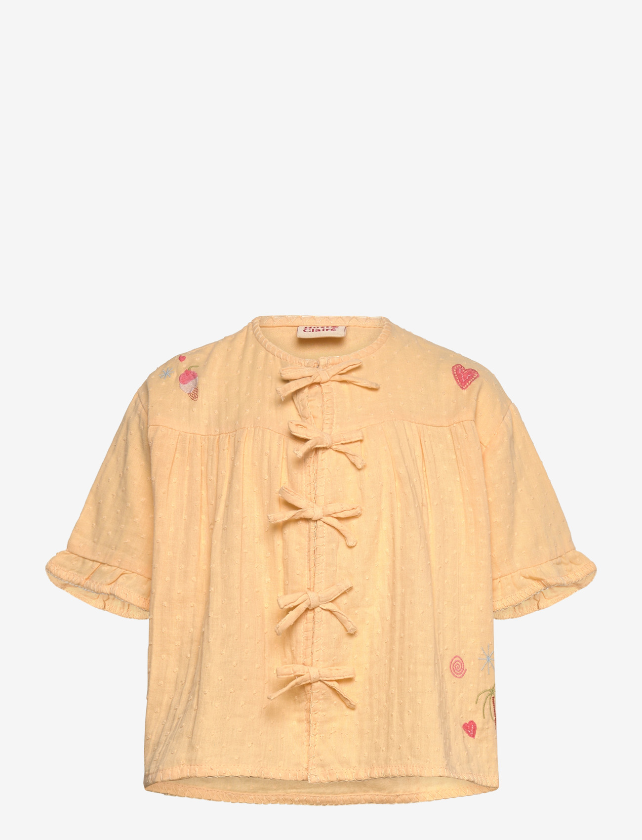 Hust & Claire - HCRoselyn Dobby - blouses & tunics - nectar - 0