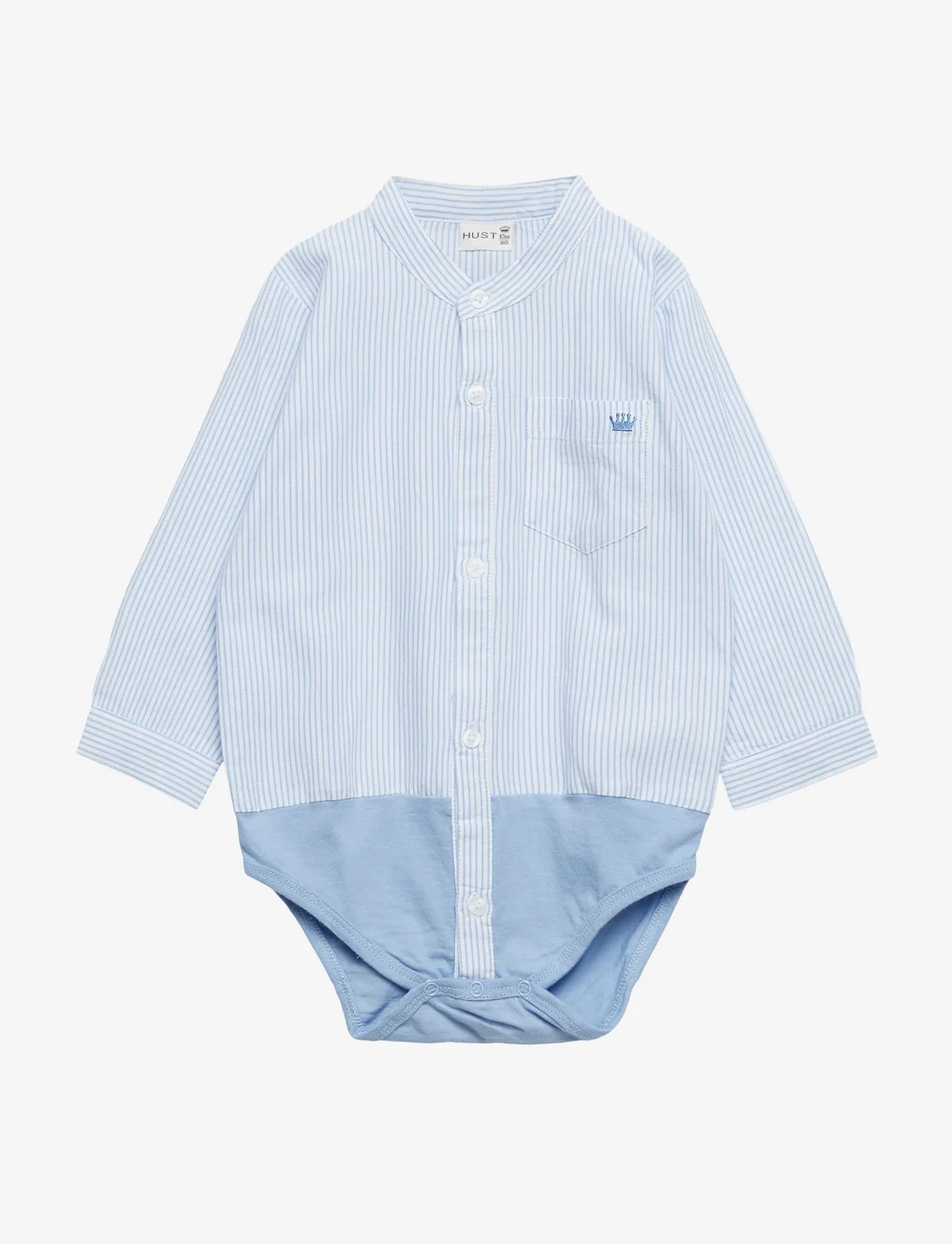 Hust & Claire - Bertil - Shirt body - gemusterte langärmelige bodys - light blue - 0