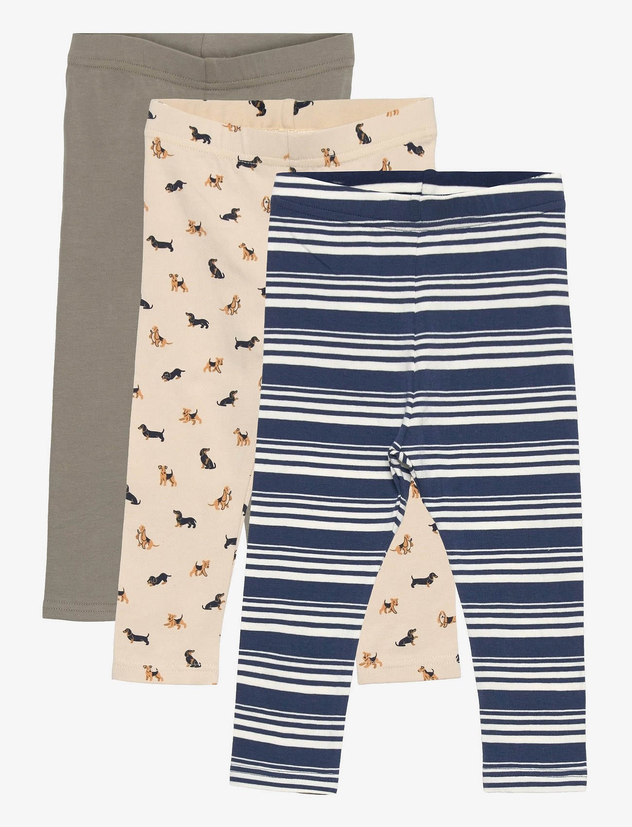 Hust & Claire - Lukas - Legging 3-pack - white sand - 0