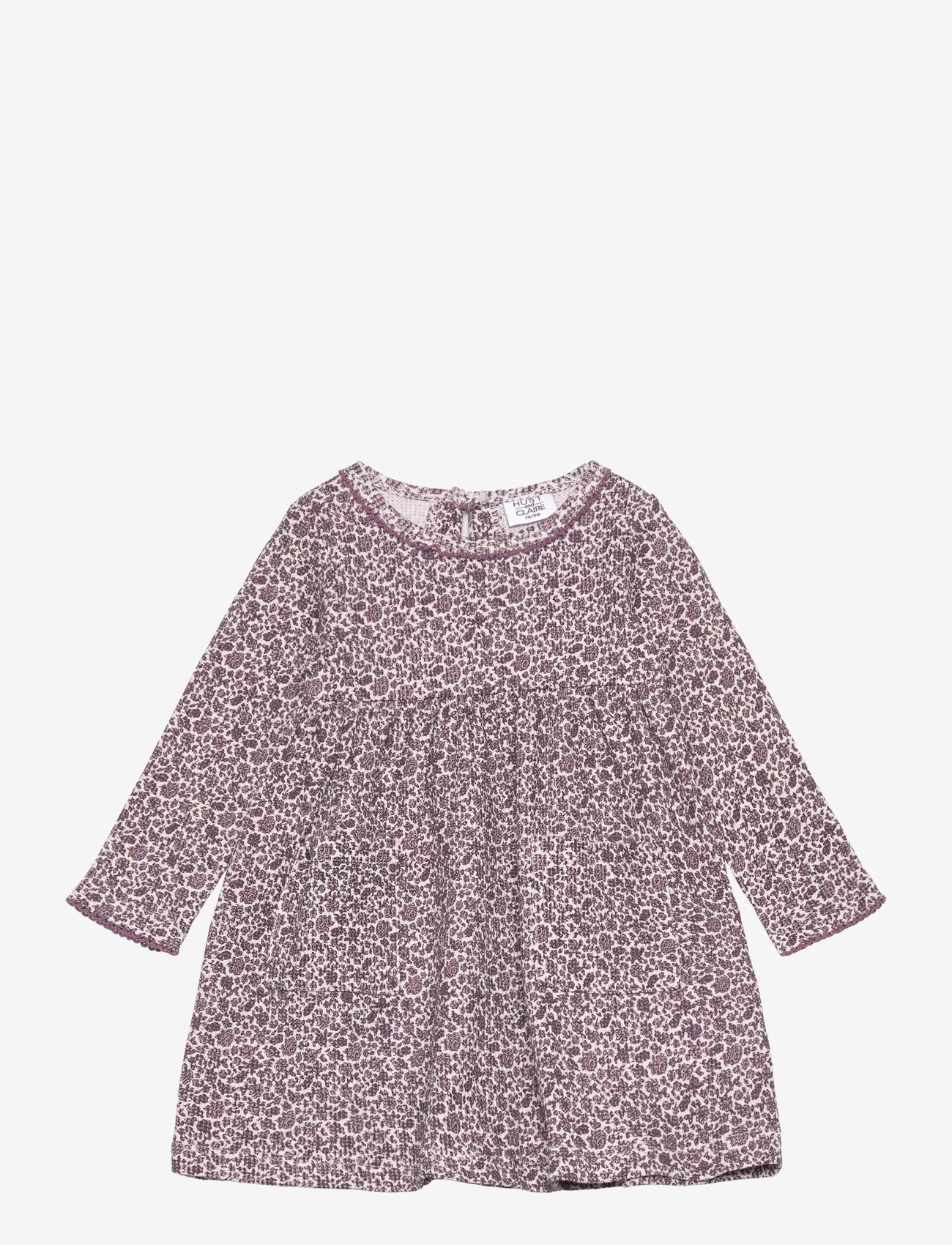 Hust & Claire - HCDilay - Dress - långärmade babyklänningar - gray lilac - 0
