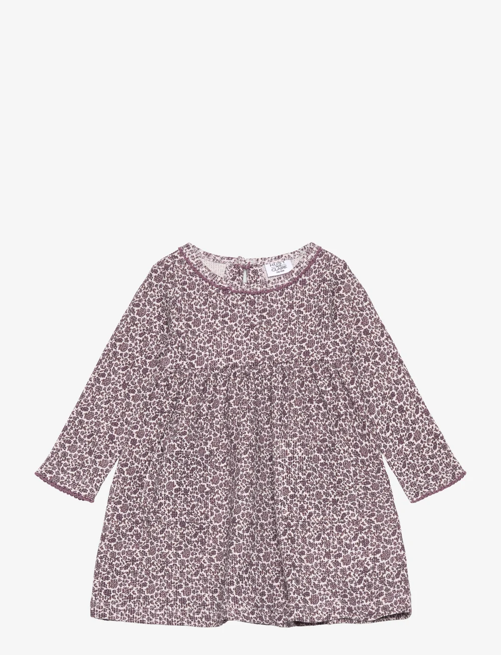 Hust & Claire - HCDilay - Dress - långärmade babyklänningar - gray lilac - 0