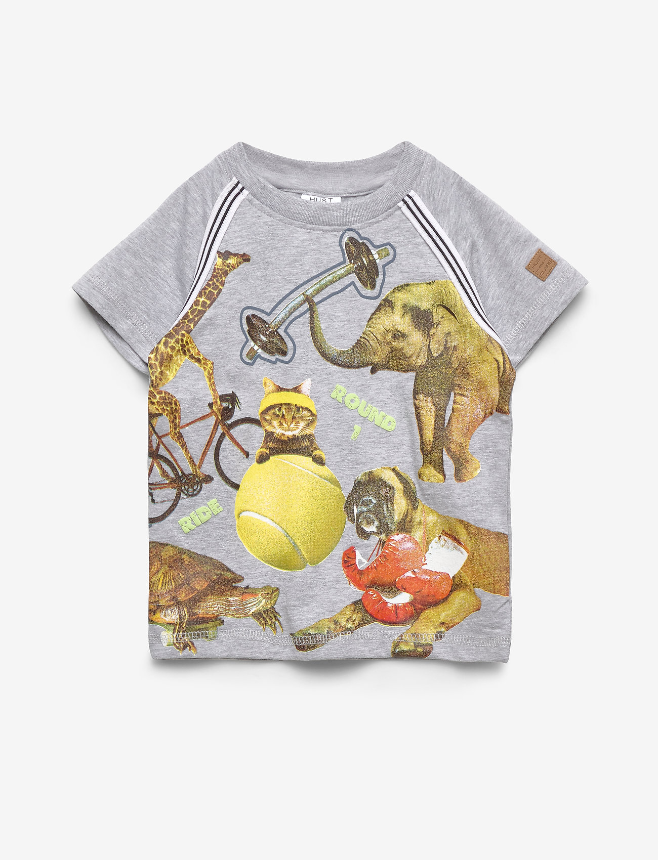 Hust & Claire - Arthur - T-shirt S/S - pearl grey melange - 0