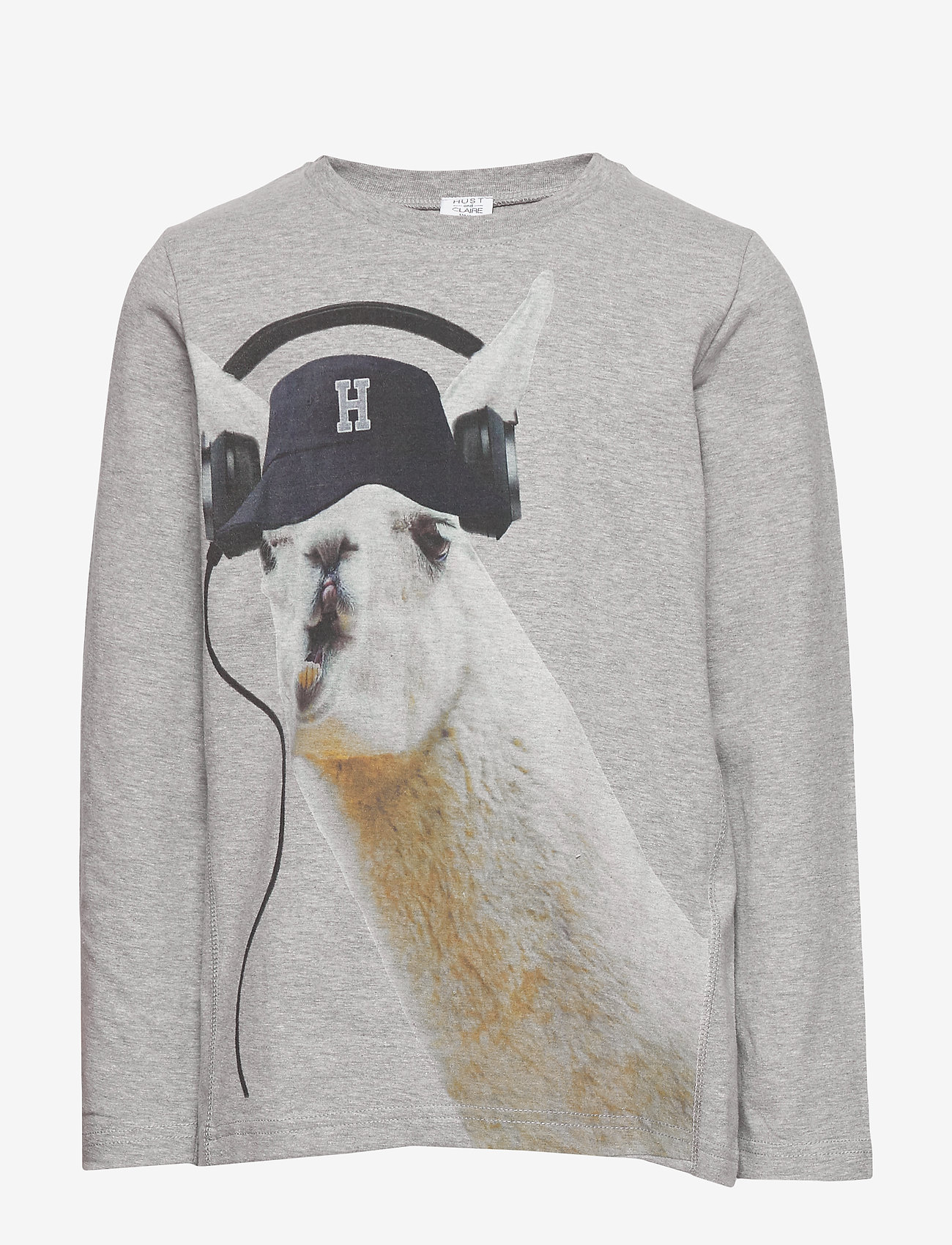 Hust & Claire - Arti - T-shirt L/S - soft grey melange - 0