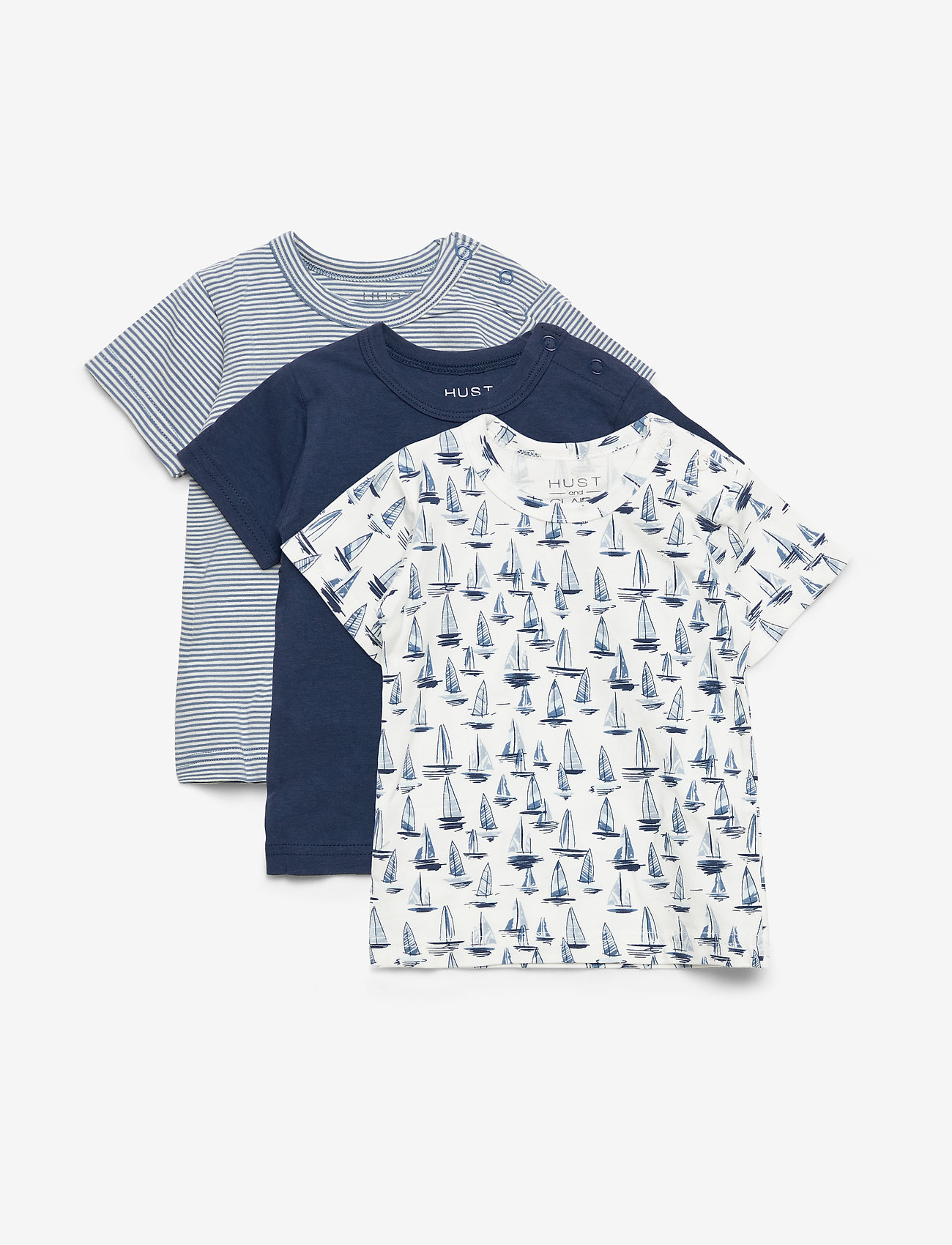 Hust & Claire - Asmo - T-shirt S/S 3pack - blue moon - 0