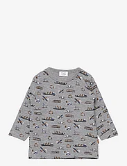 Hust & Claire - Anton - T-shirt - pitkähihaiset paidat - light grey melange - 0