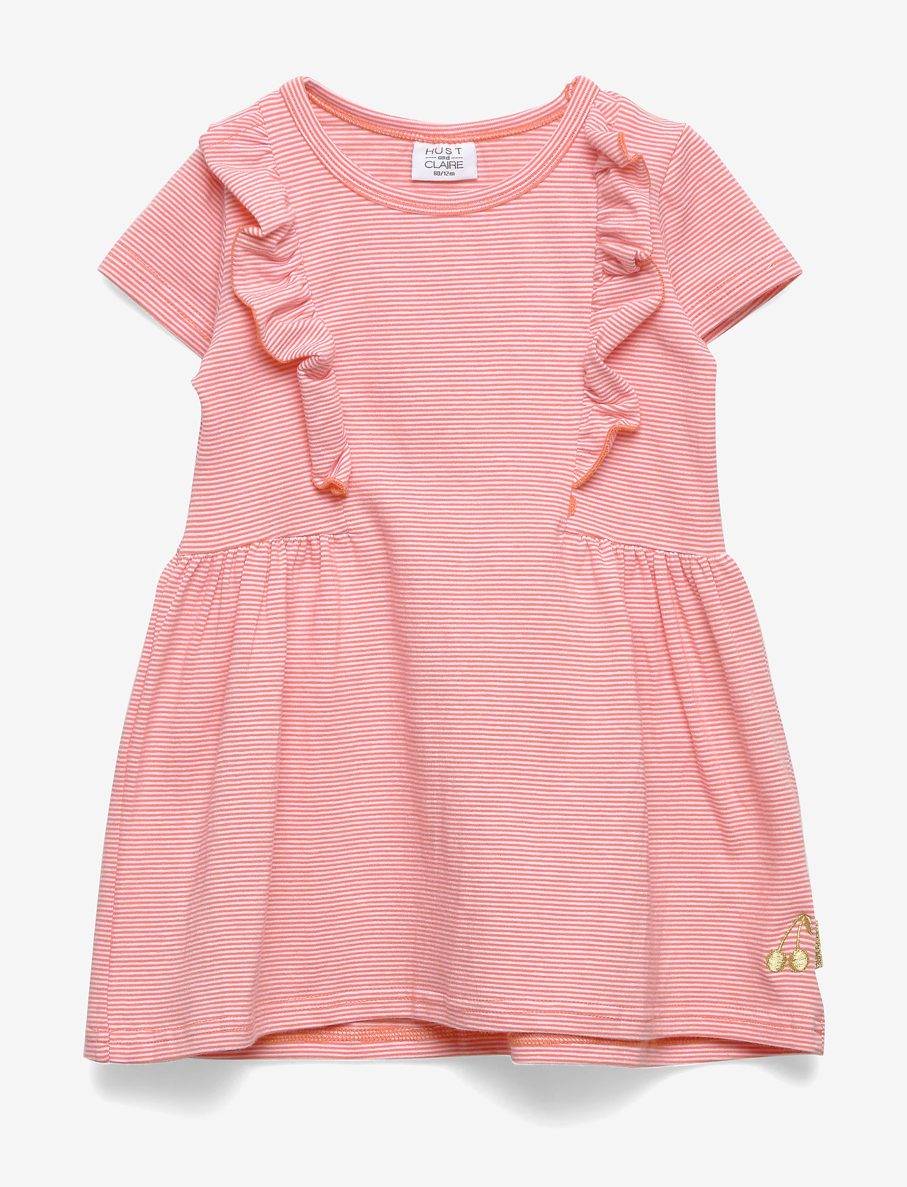 Hust & Claire - Dianna - Dress S/S - salmon - 0