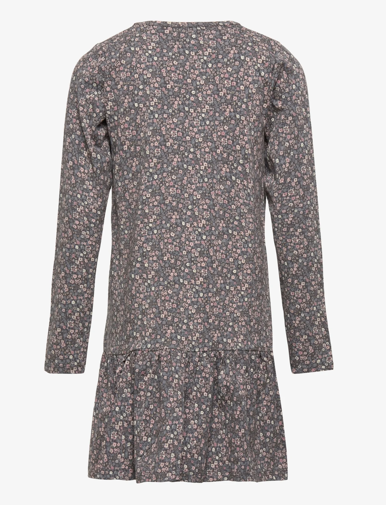 Hust & Claire - Denaja - Kjole - long-sleeved casual dresses - concrete - 1