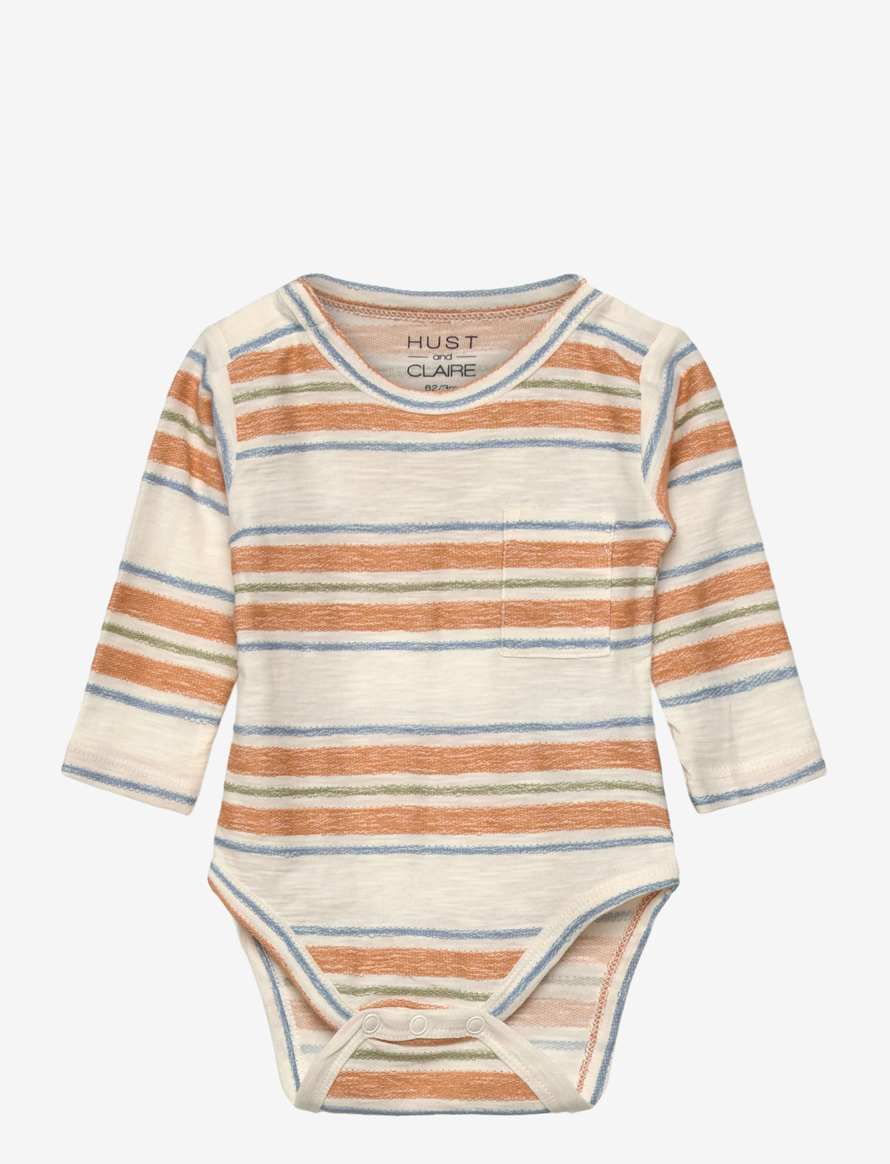 Hust & Claire - HCBuster Loop Striped - långärmade bodysuits - ivory - 0