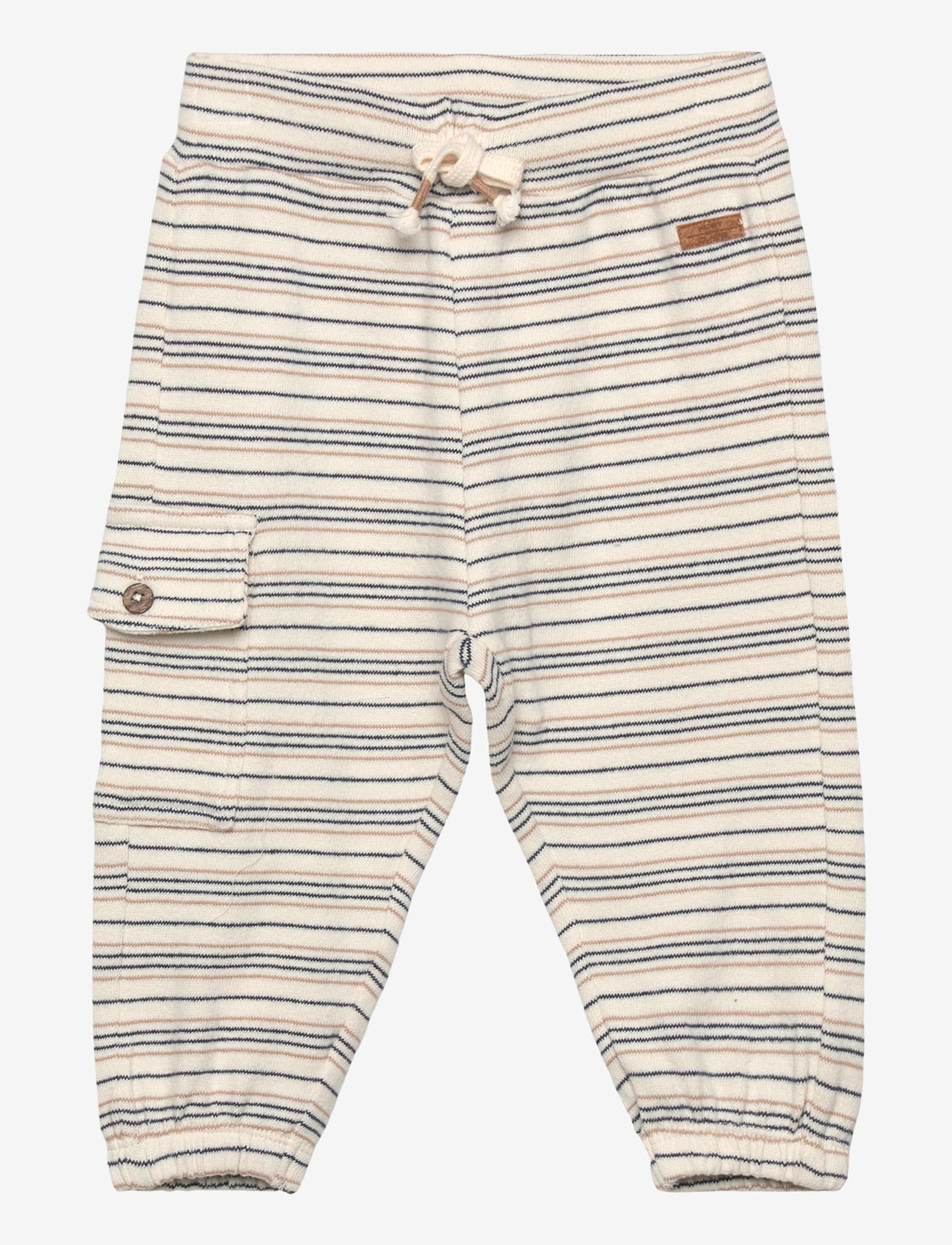 Hust & Claire - HCGus Fine striped knit - sweatpants - snow white - 0