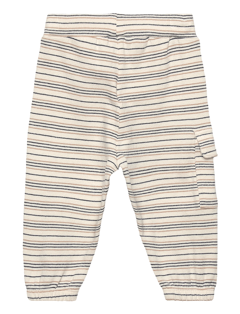 Hust & Claire - HCGus Fine striped knit - sweatpants - snow white - 1