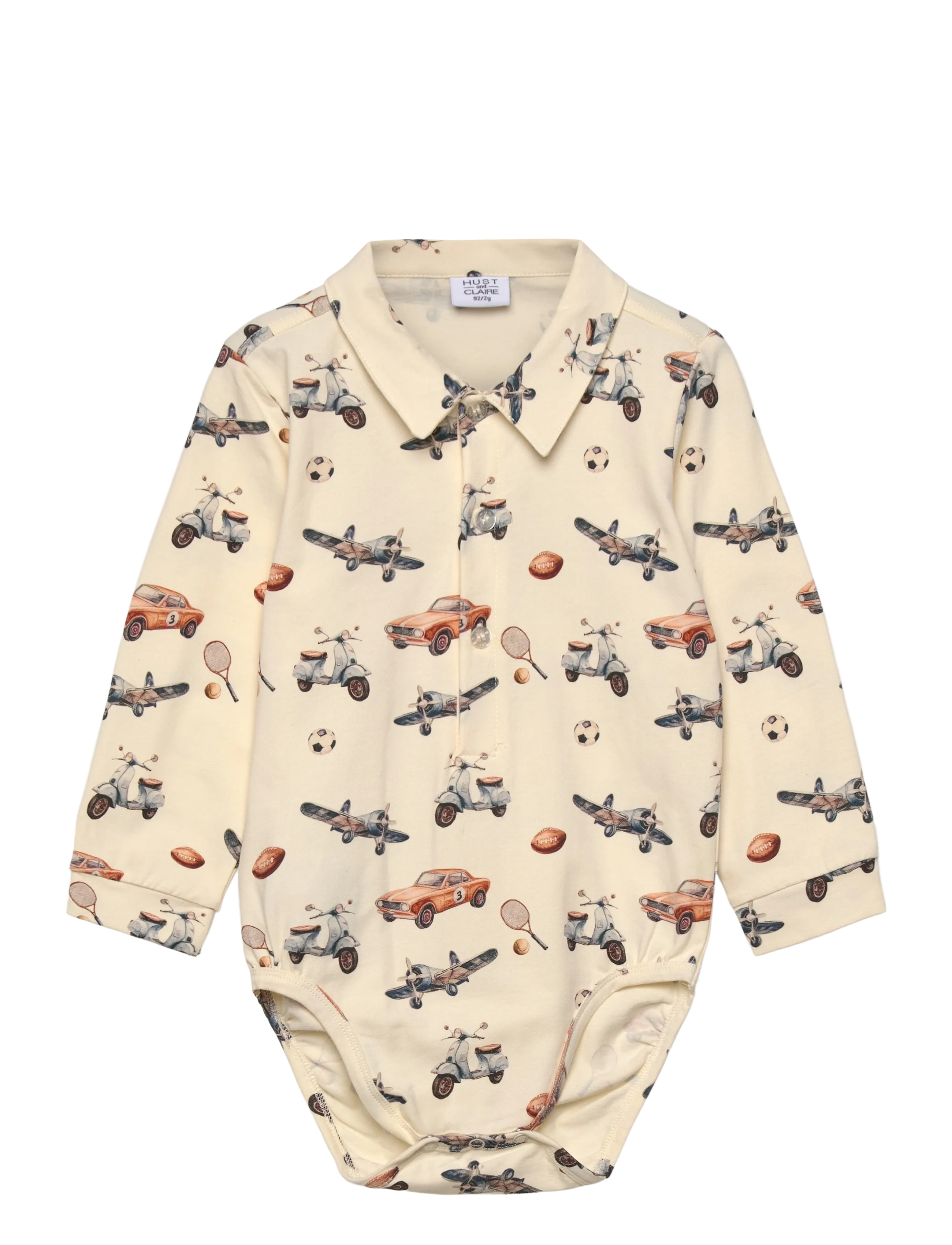 Hust & Claire HCBoye Vintage Toy - Långärmade bodysuits - SNOW WHITE / cream