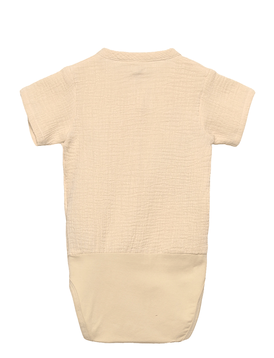 Hust & Claire - HCBertil Muslin - short-sleeved bodies - sandshell - 1