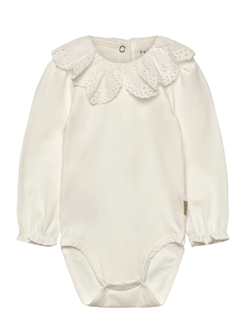 Hust & Claire - HCBritt woven collar - langærmede heldragter - ivory - 0