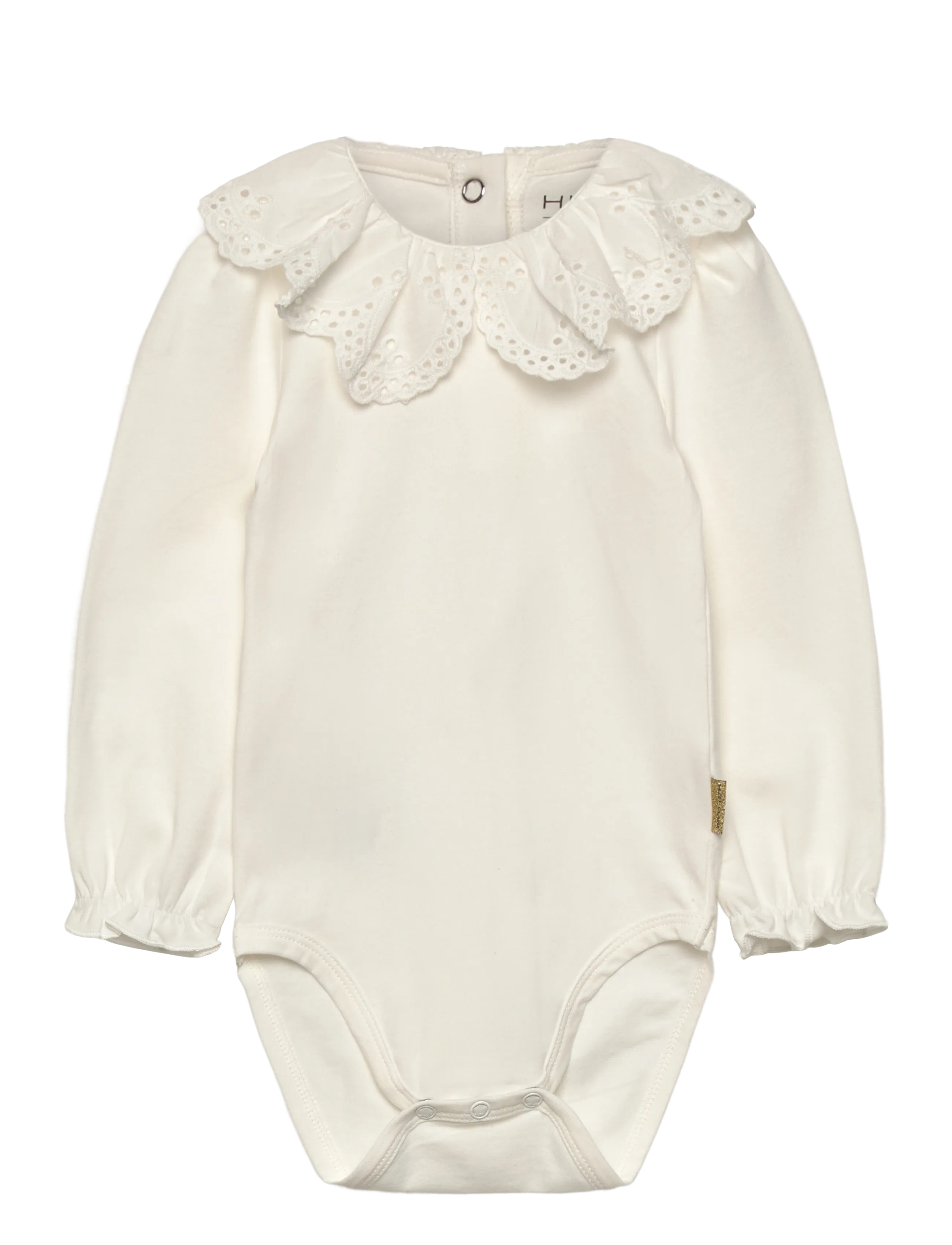 Hust & Claire HCBritt woven collar - Langærmede heldragter - IVORY / cream