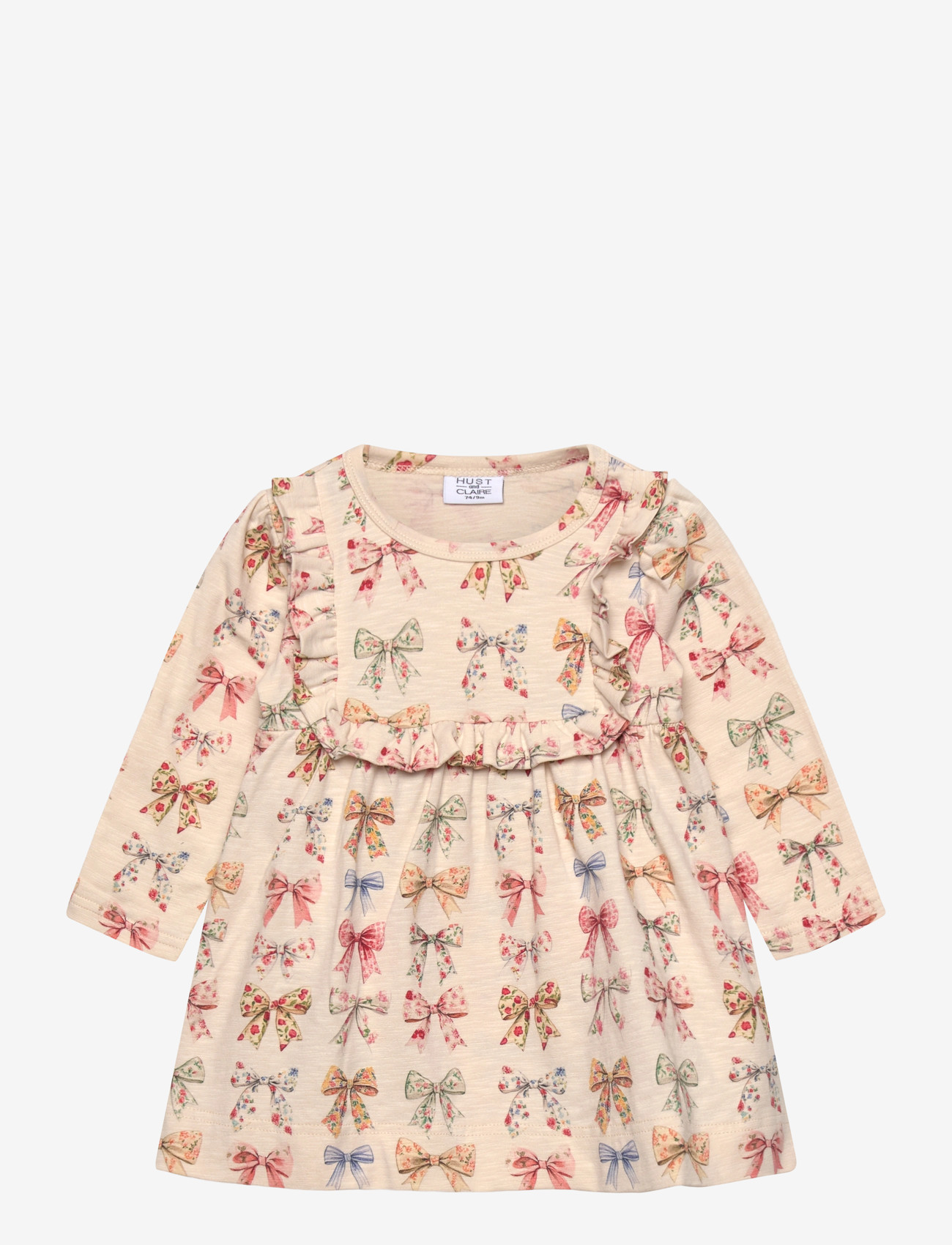 Hust & Claire - HCKristi Big bows - langærmede babykjoler - kit - 0