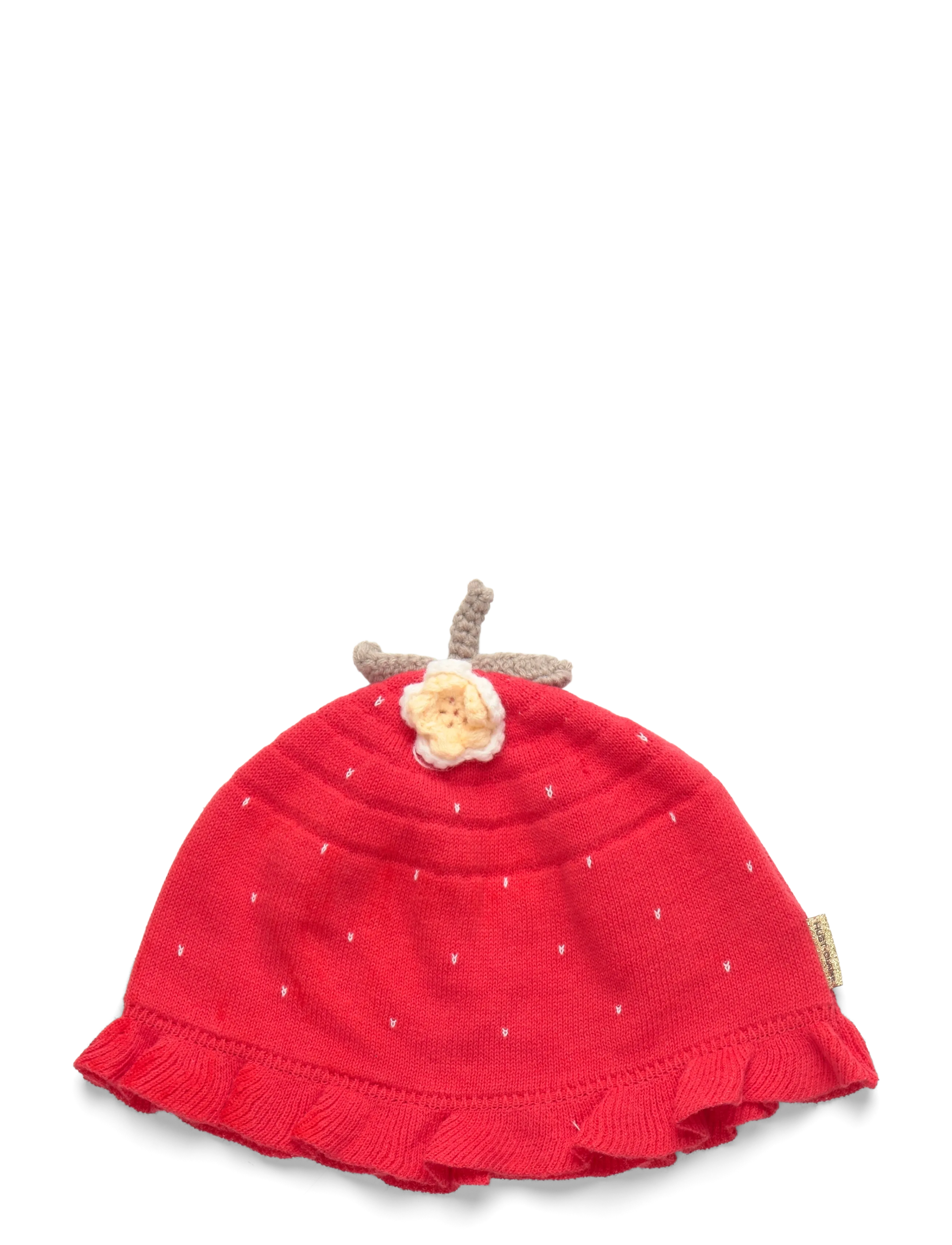 Hust & Claire Hcfresa Strawberry, 50/68, Hats, Rot - Baby Kinder