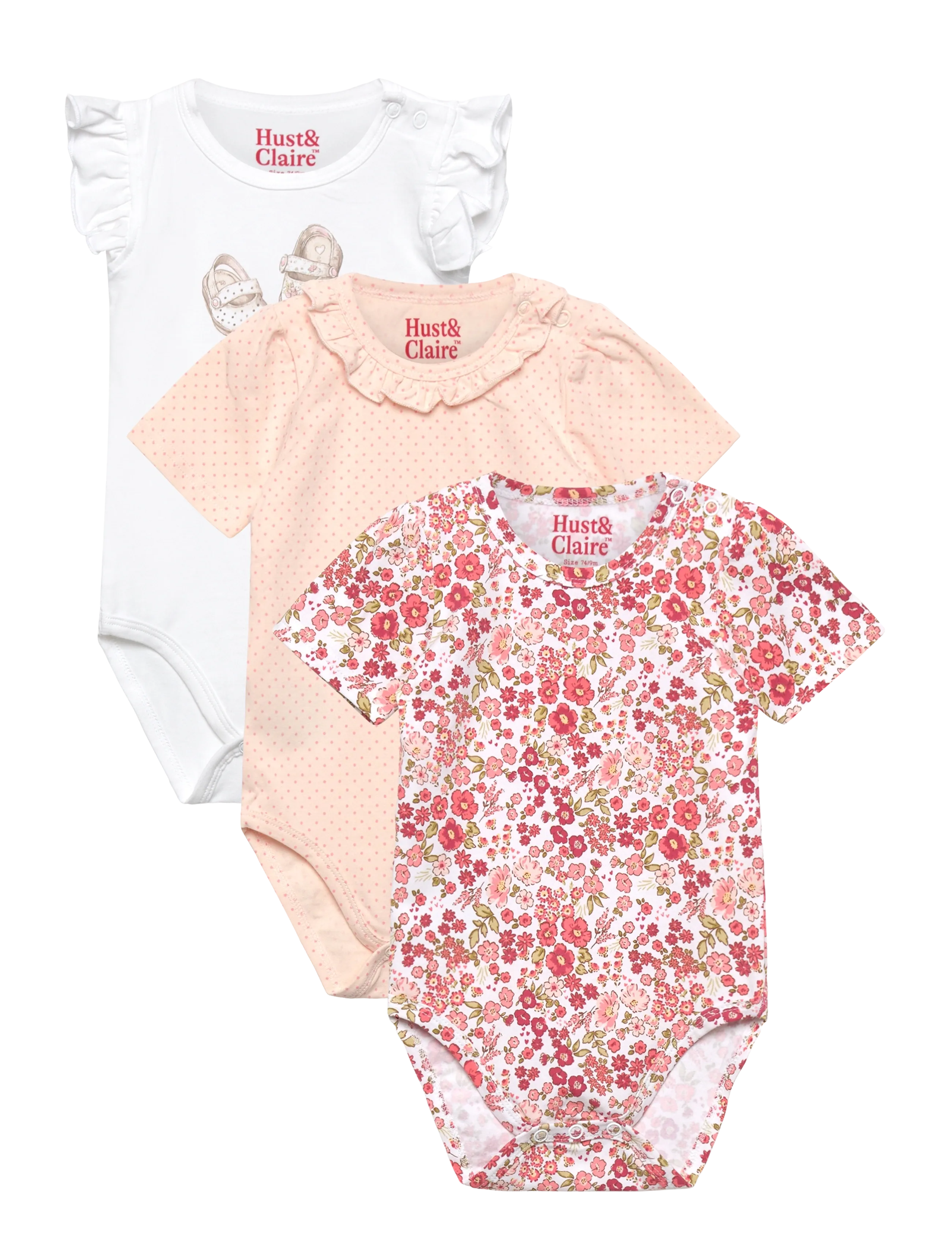 Hust & Claire HCBella summer - Clothing - WHITE / pink/rose