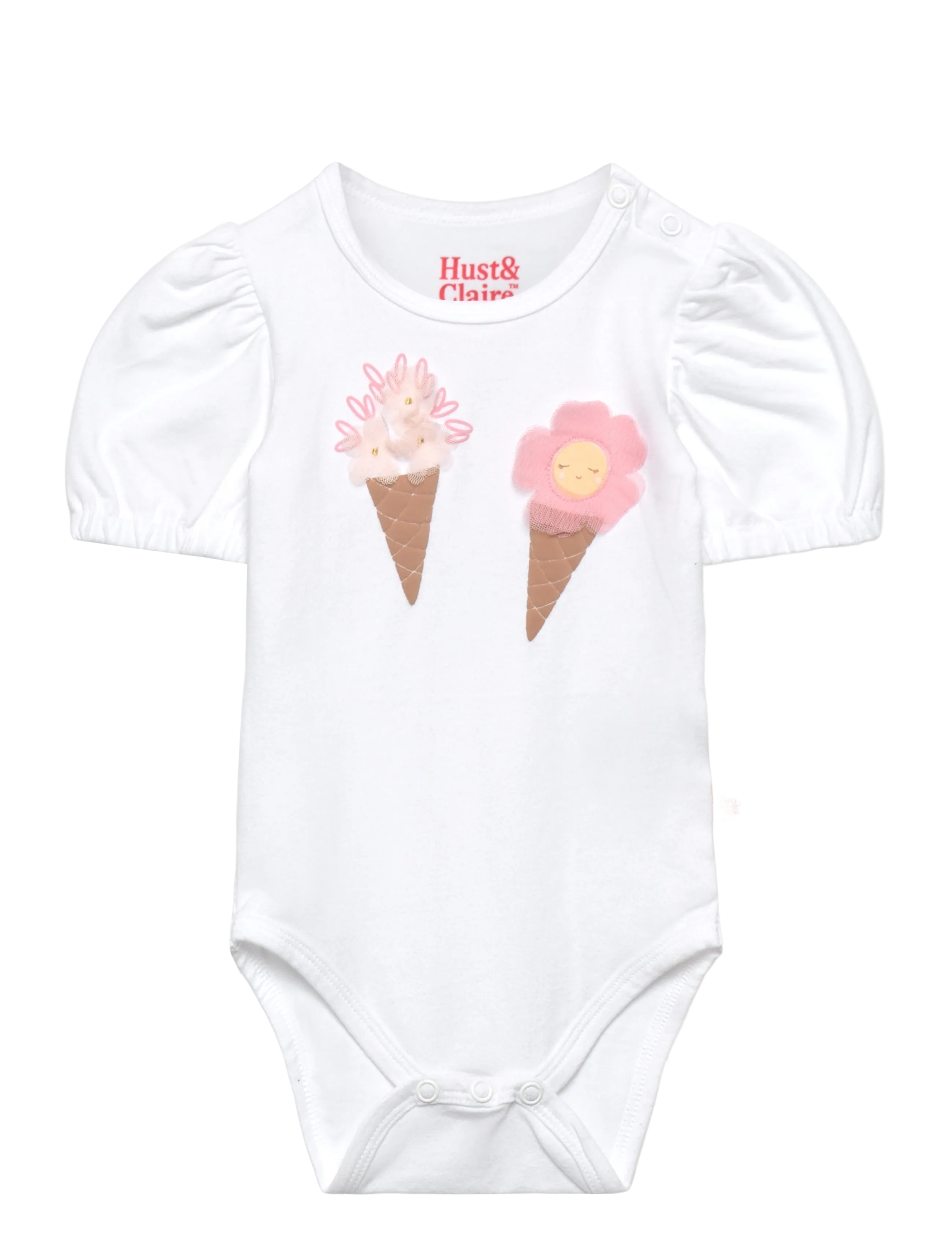 HUST & CLAIRE Hcbritt Ice Cream Weiß - 62 - Kinder