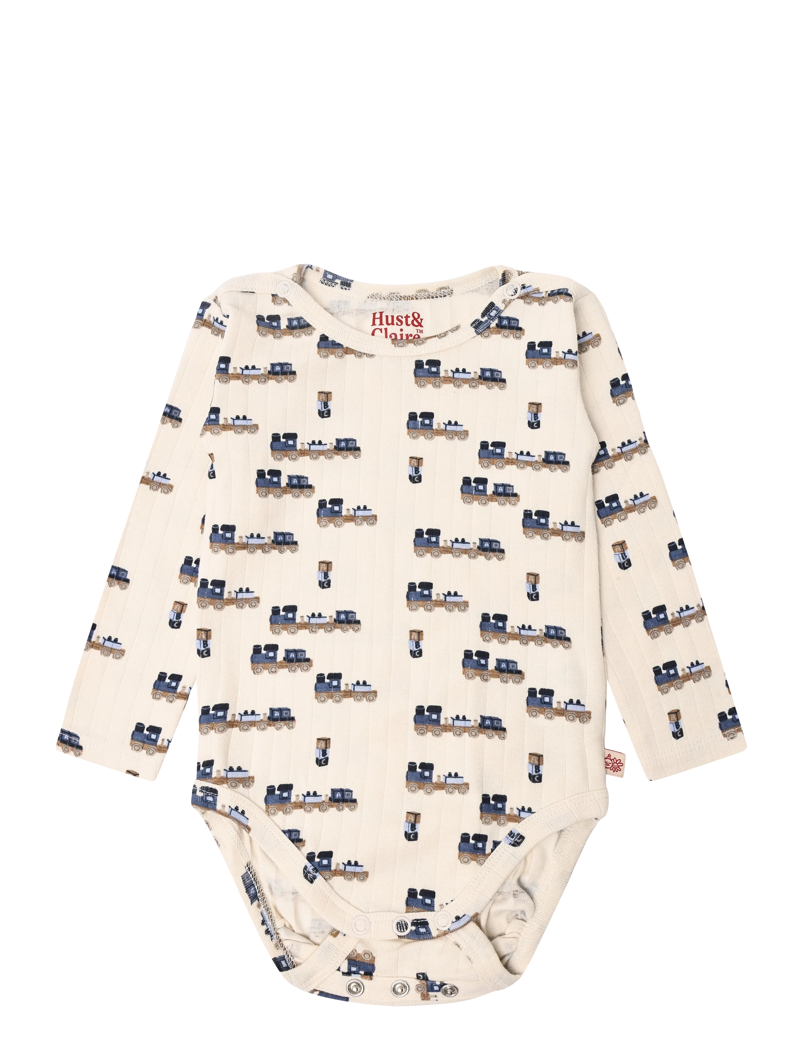 Hust & Claire Hcbam Rib Train, Long-sleeved, Creme, Str: 50