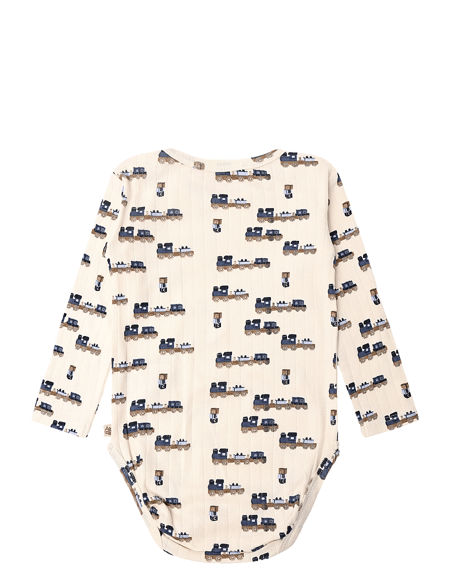 Hust & Claire - HCBam Rib Train - langærmede bodyer - off white - 1