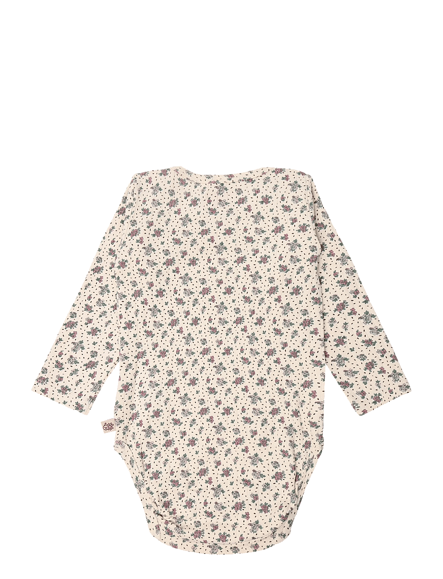 Hust & Claire - HCBam Rib Decor - langærmede bodyer - off white - 1