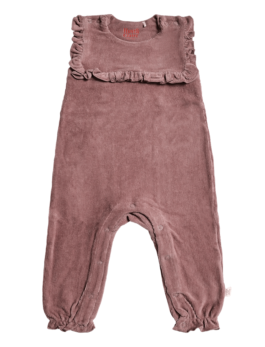 Hust & Claire - HCMem Velour - overalls - plum - 0