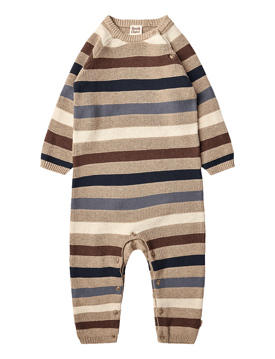 Hust & Claire - HCMill Stripe - buksedragter - biscuit - 0