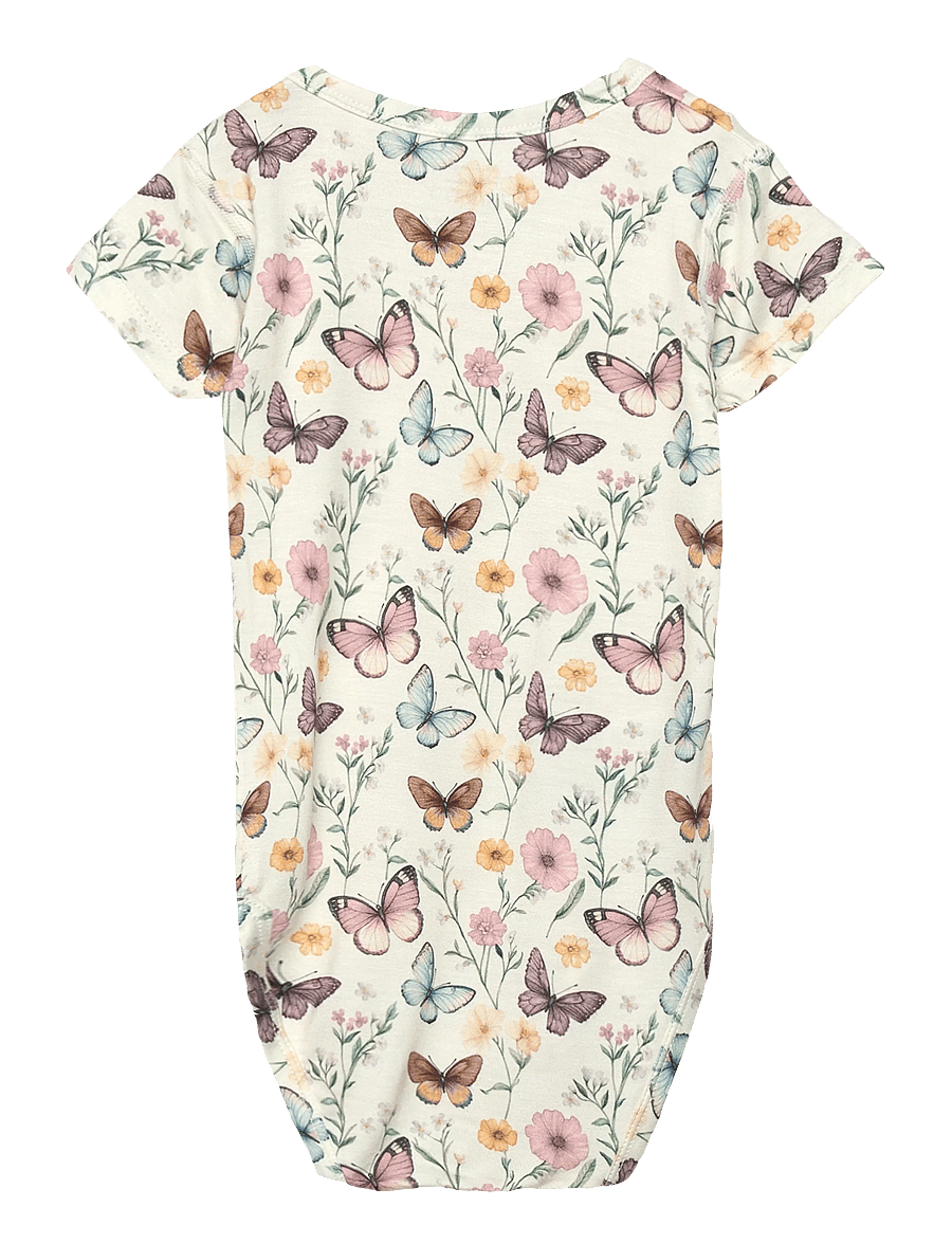 Hust & Claire - HCBuller Butterfly - kortärmade bodies - ivory - 1
