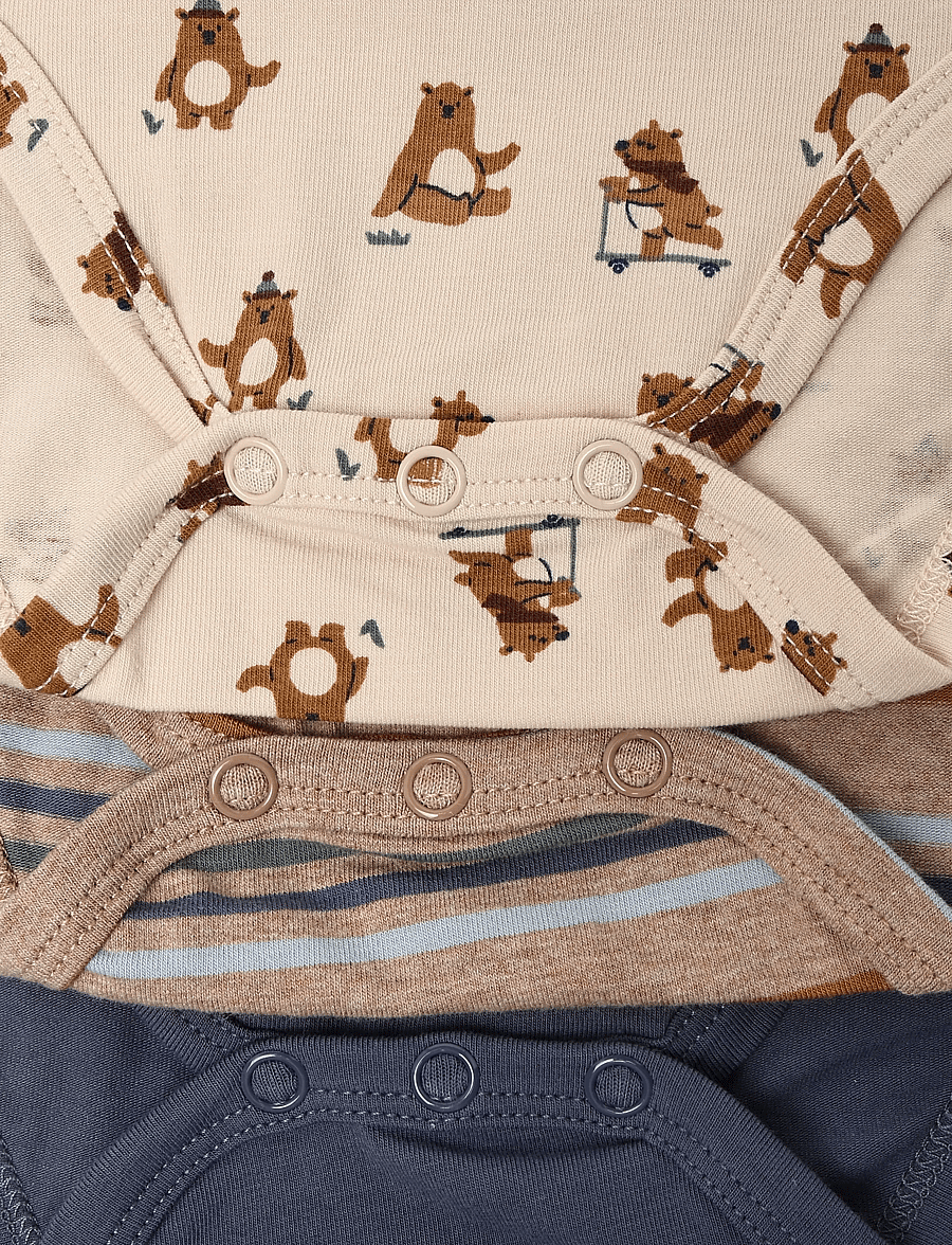 Hust & Claire - HCBertram Play - bodide multipakk - beige melange - 3