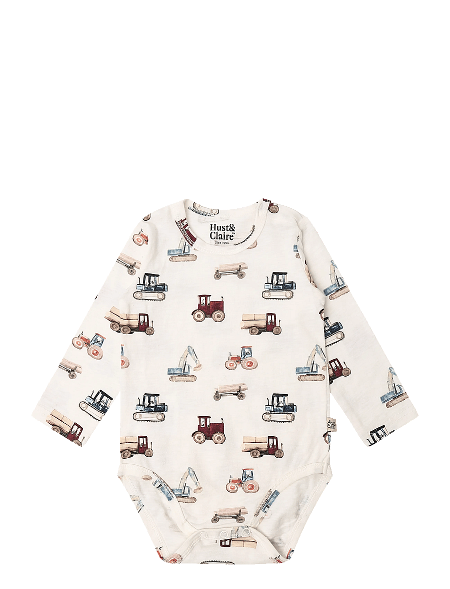 Hust & Claire - HCBuster Logging - langærmede bodyer - ivory - 0
