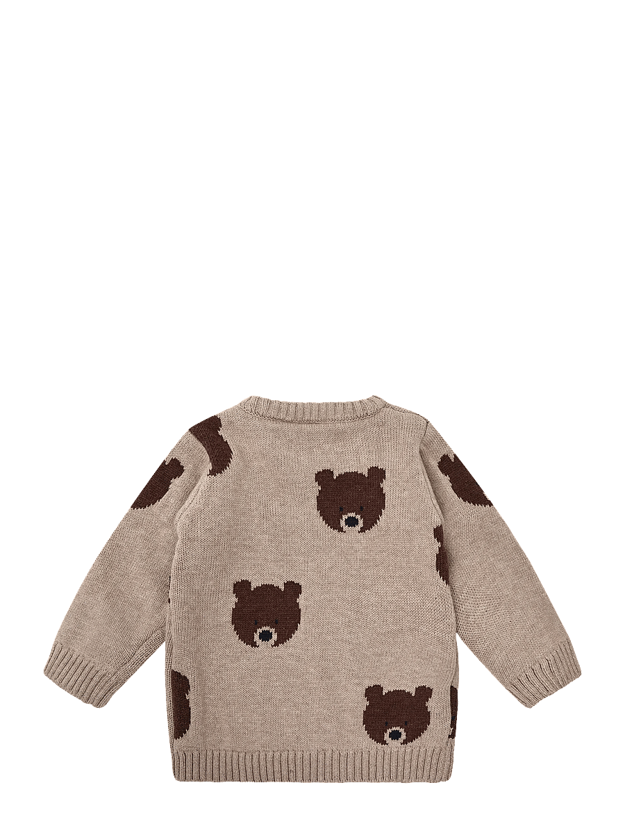 Hust & Claire - HCPilou Bear - trøjer - beige melange - 1
