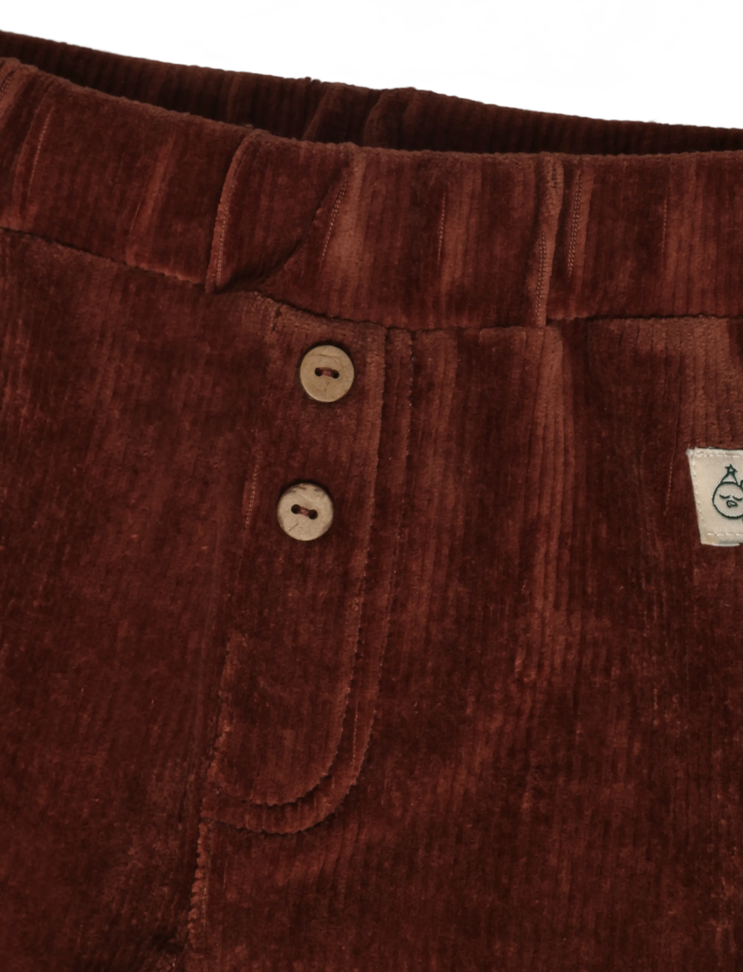 Hust & Claire - HCGus Ribbed velour - sweatpants - soil - 2