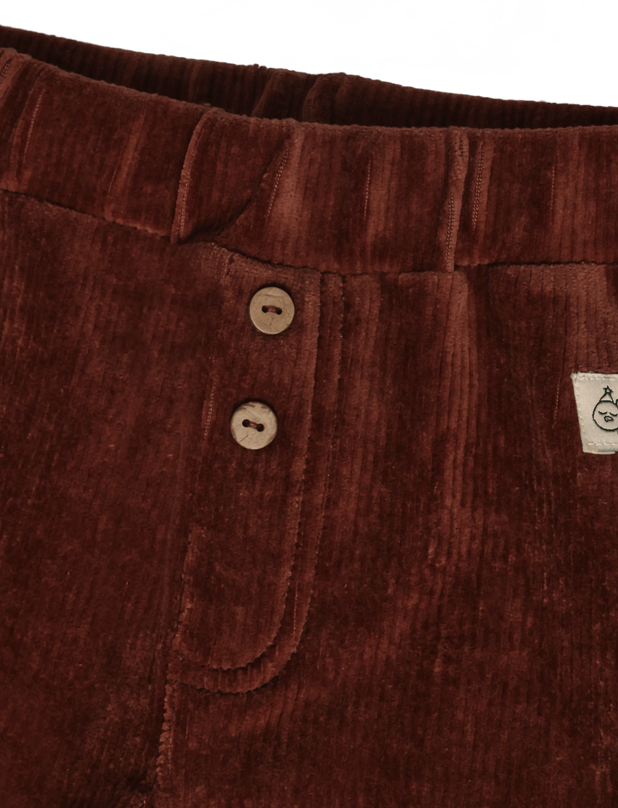 Hust & Claire - HCGus Ribbed velour - jogginghosen - soil - 2