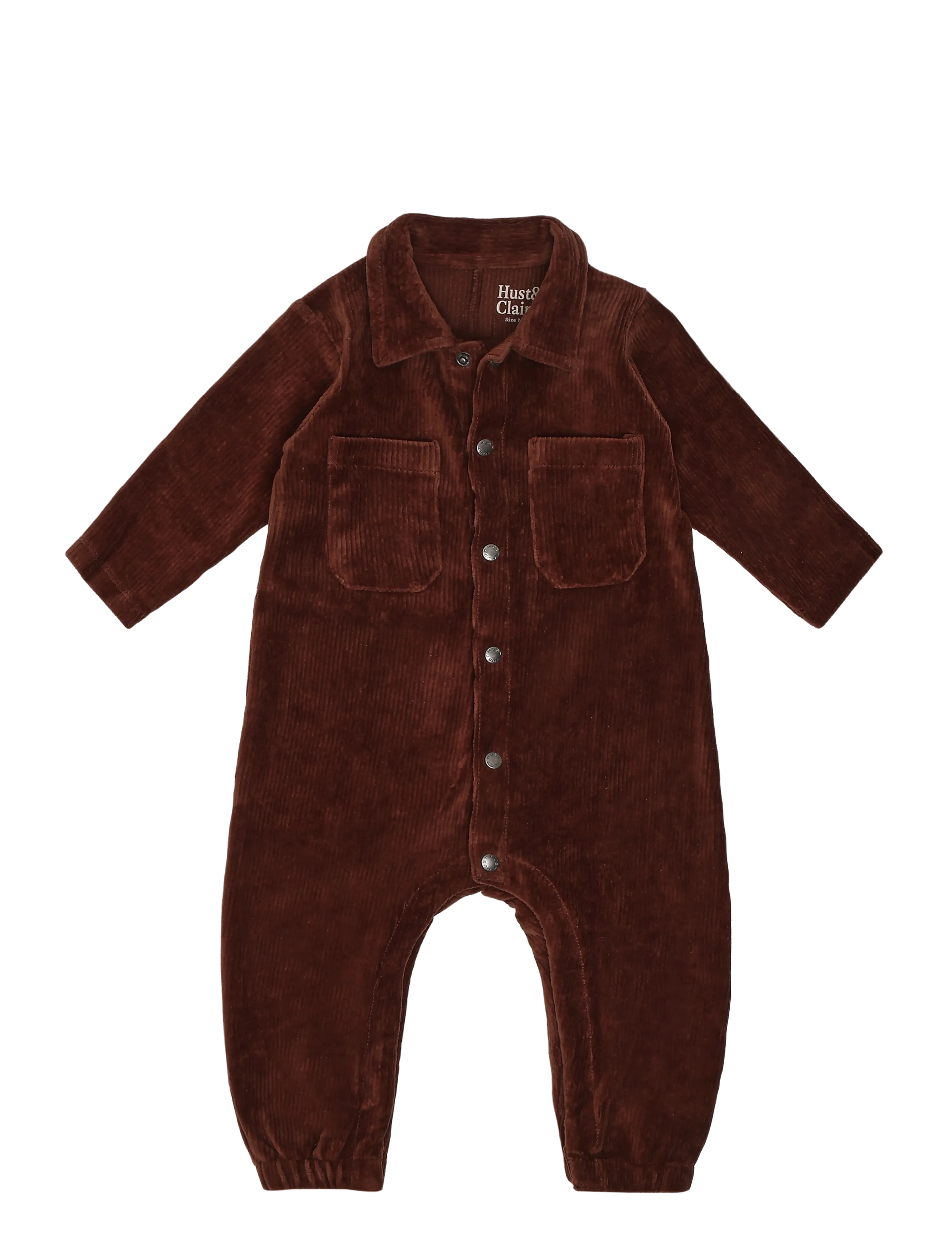 Hust & Claire HCMars Ribbed velour - Byxdress - SOIL / brown