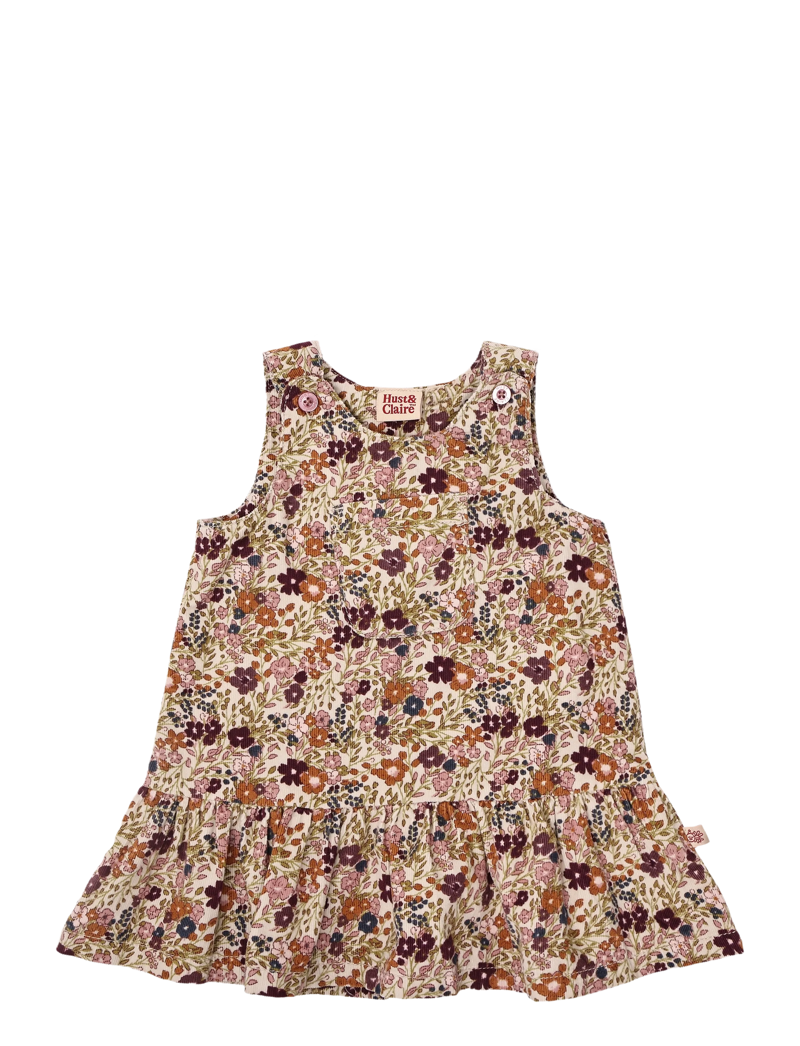 Hust & Claire Hckis Wild, Sleevless Baby Dresses, Beige, Str: 68