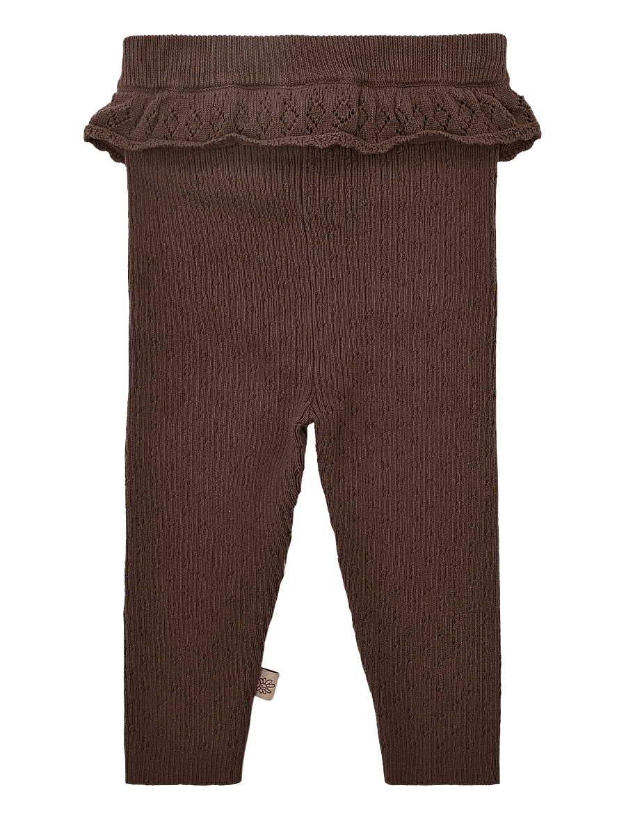 Hust & Claire - HCLisa knit rib - leggings - plum - 1