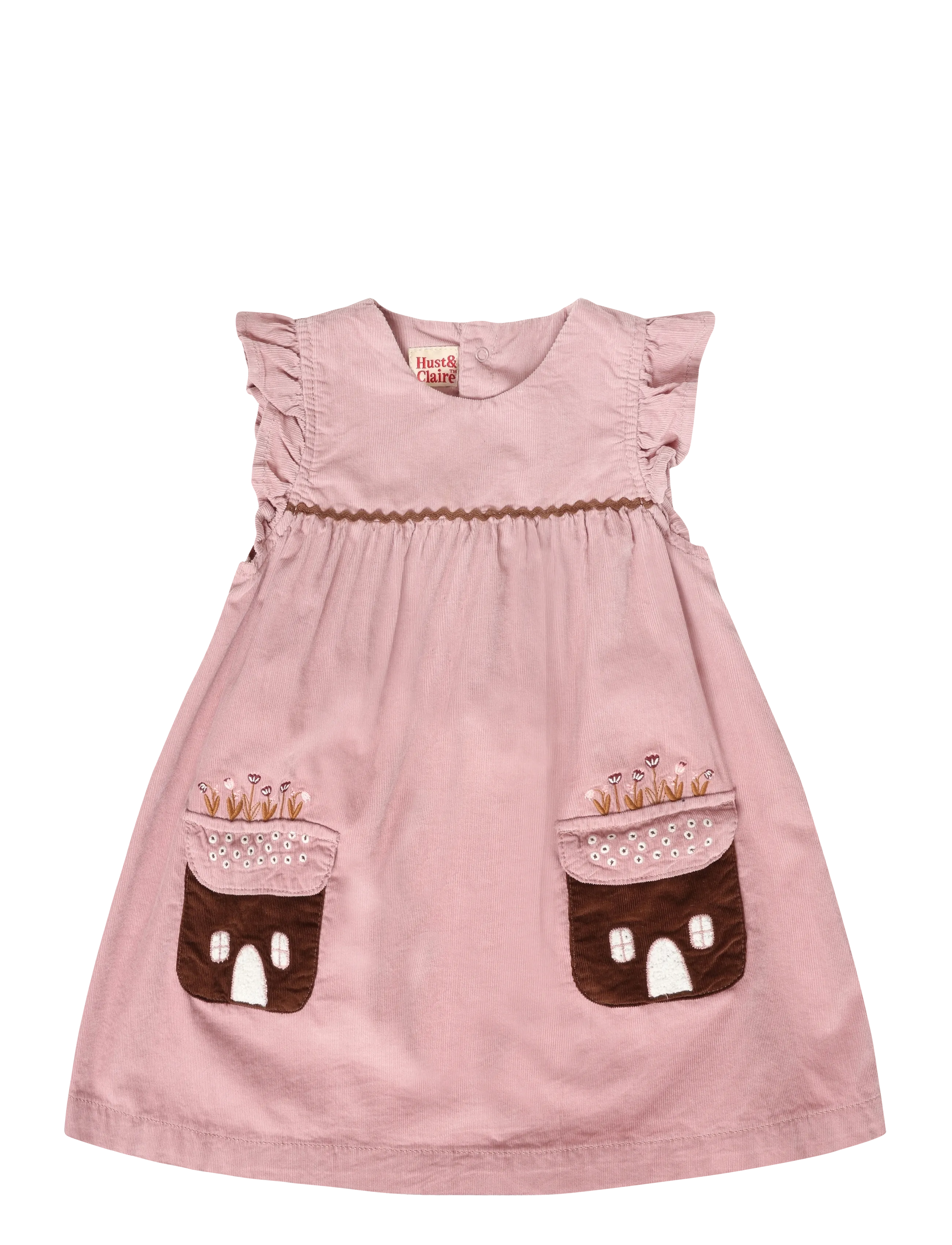 Hust & Claire HCKis Corduroy - Kortærmede hverdagskjoler - HEATHER / pink/rose