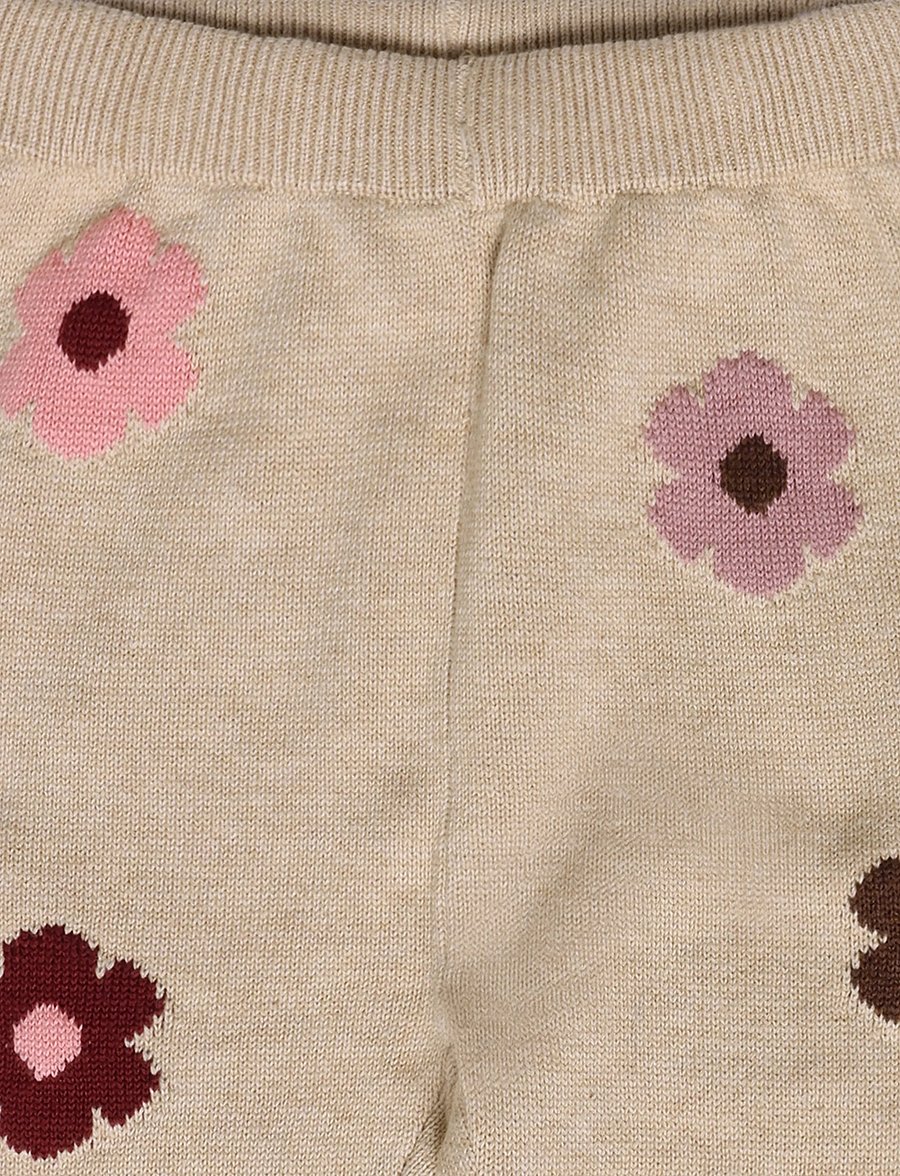 Hust & Claire - HCLisa Flower - dressipüksid - old beige melange - 2