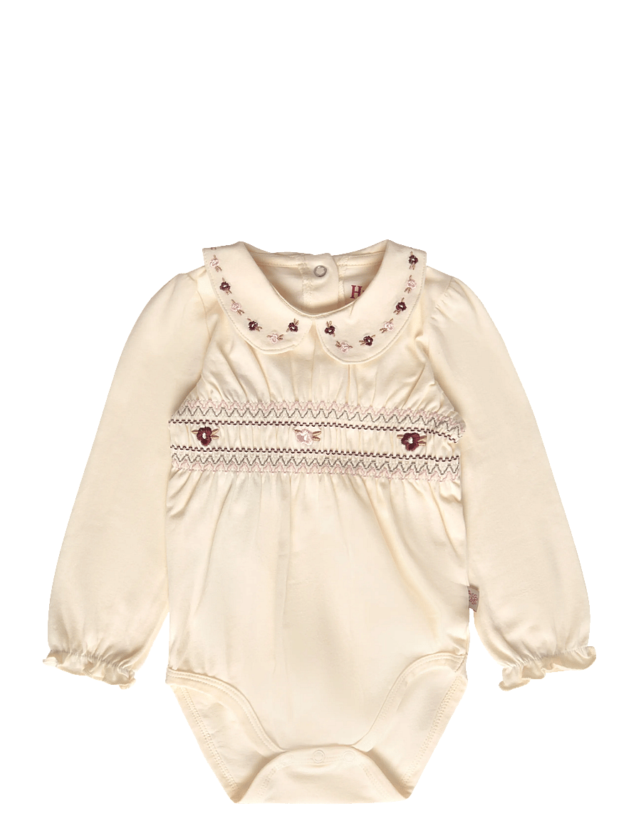 Hust & Claire - HCBritt smock - långärmade bodies - off white - 0