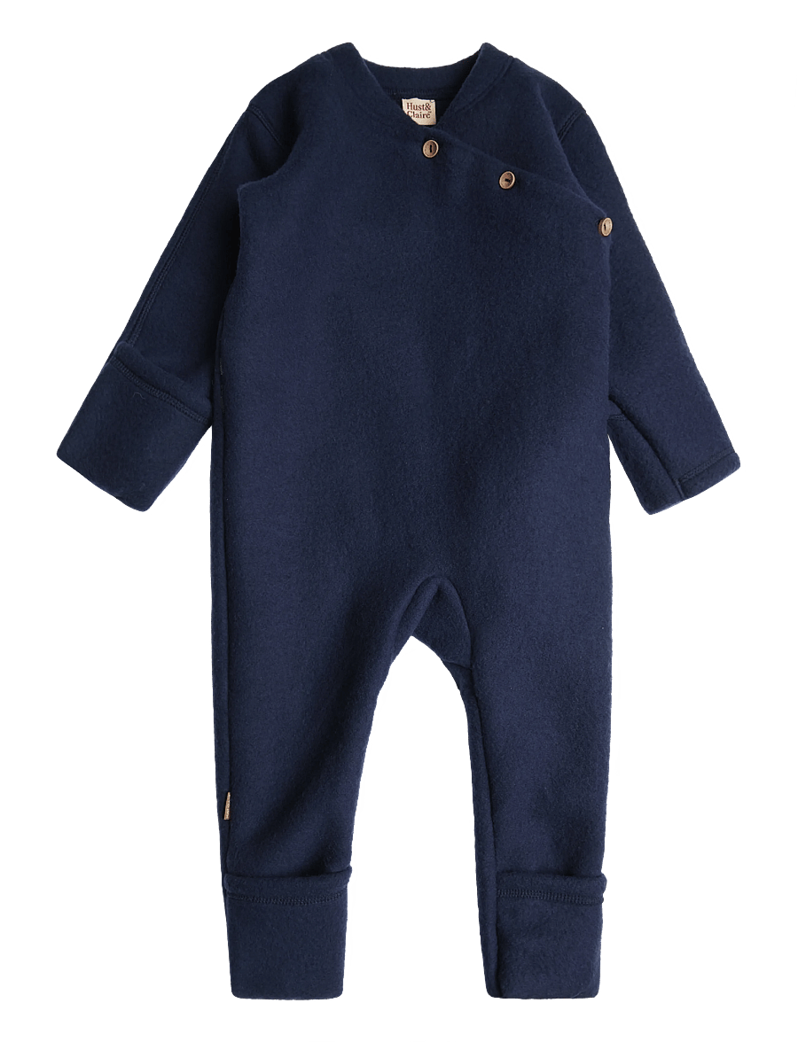 Hust & Claire - HCMerlin Wool - baselayer til baby - blues - 0