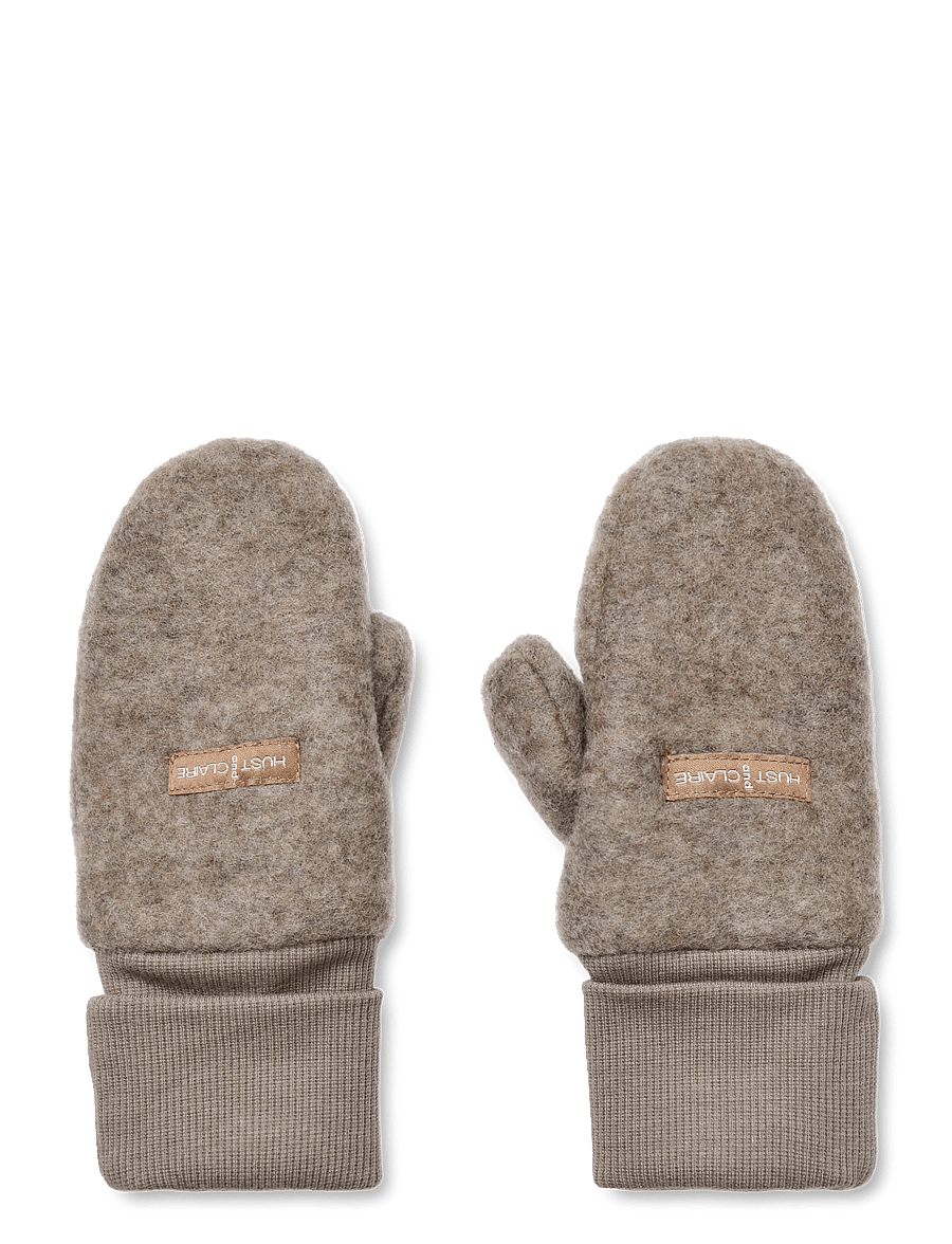 Hust & Claire - HCFelix Glove Wool - handskar - deer melange - 0
