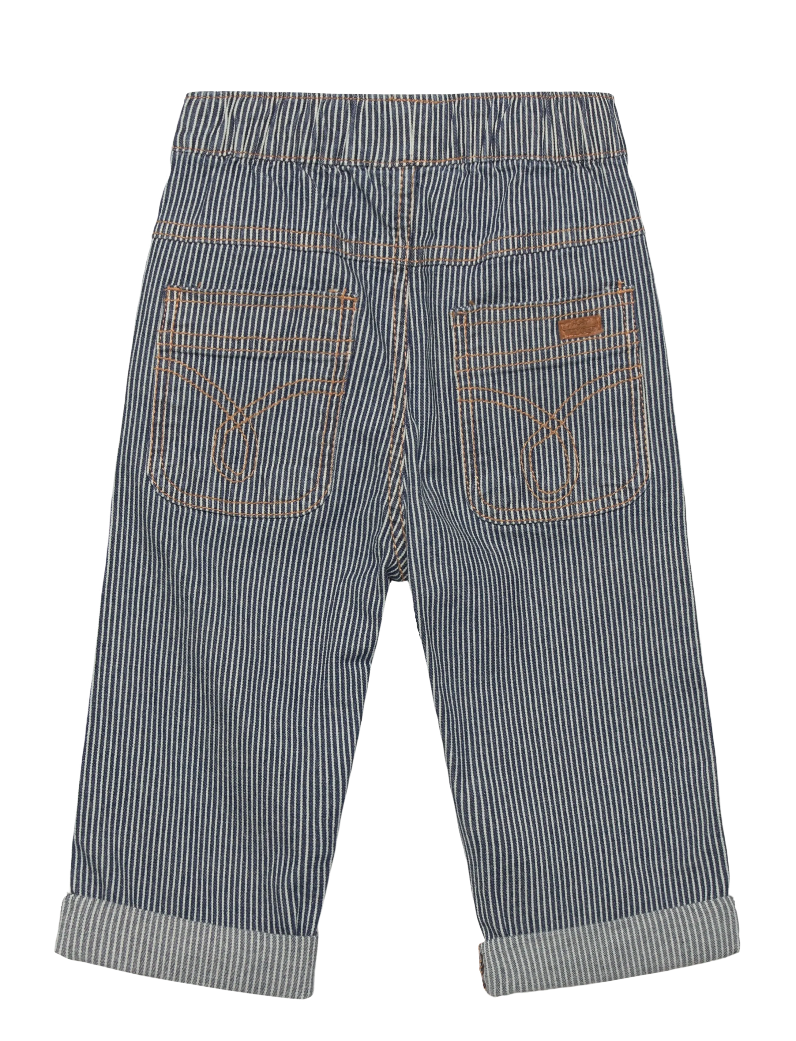 Hust & Claire - HCJean Yd stripe - loose jeans - blue denim - 1