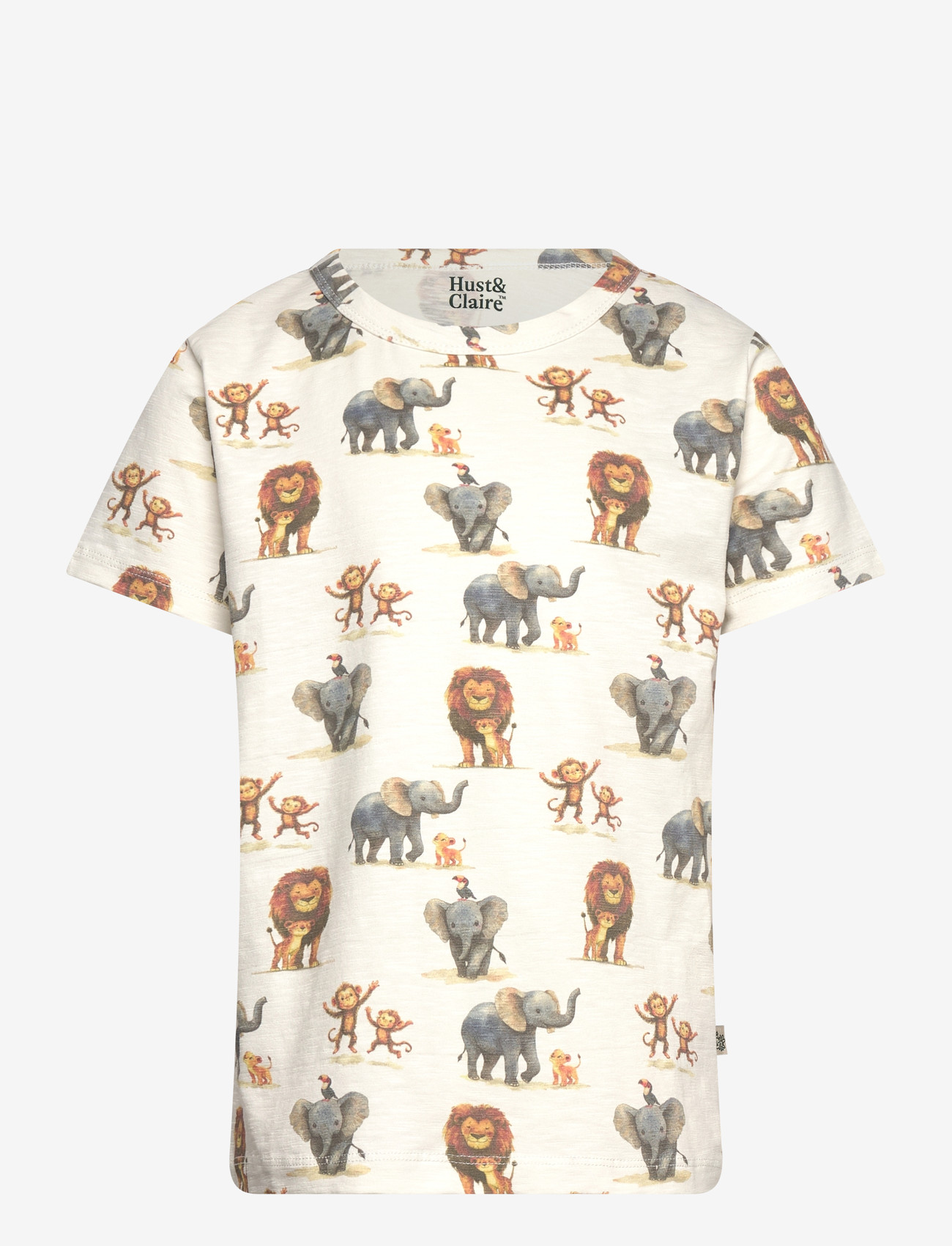 Hust & Claire - HCAugust Zoo - short-sleeved t-shirts - ivory - 0