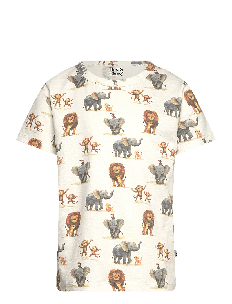 Hust & Claire - HCAugust Zoo - short-sleeved t-shirts - ivory - 0