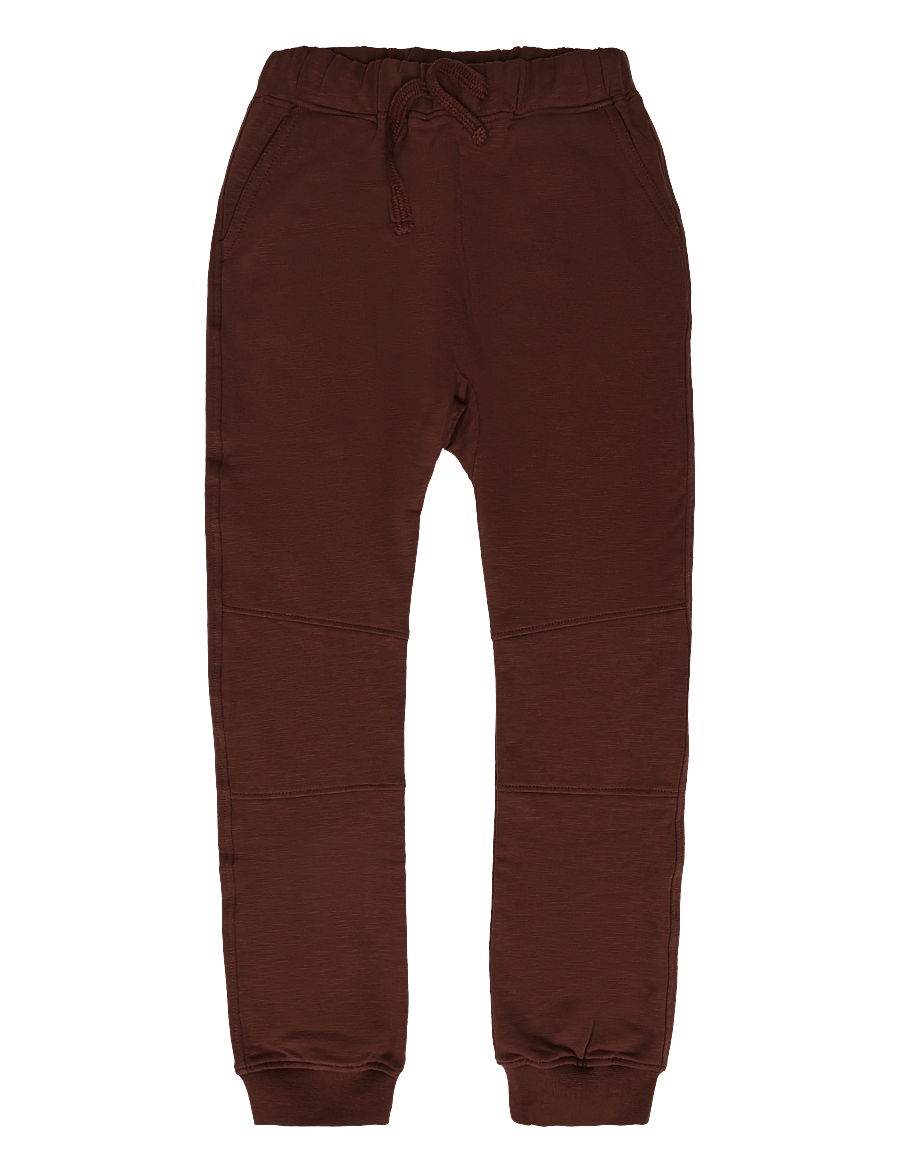 Hust & Claire - HCGeorge Solid Brushed - jogginghosen - soil - 0