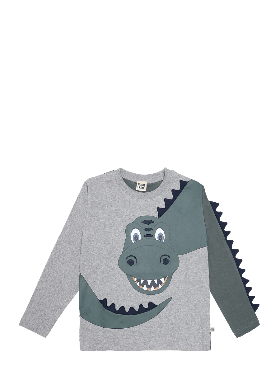 Hust & Claire - HCAnton Dino - langärmelig - grey melange - 0